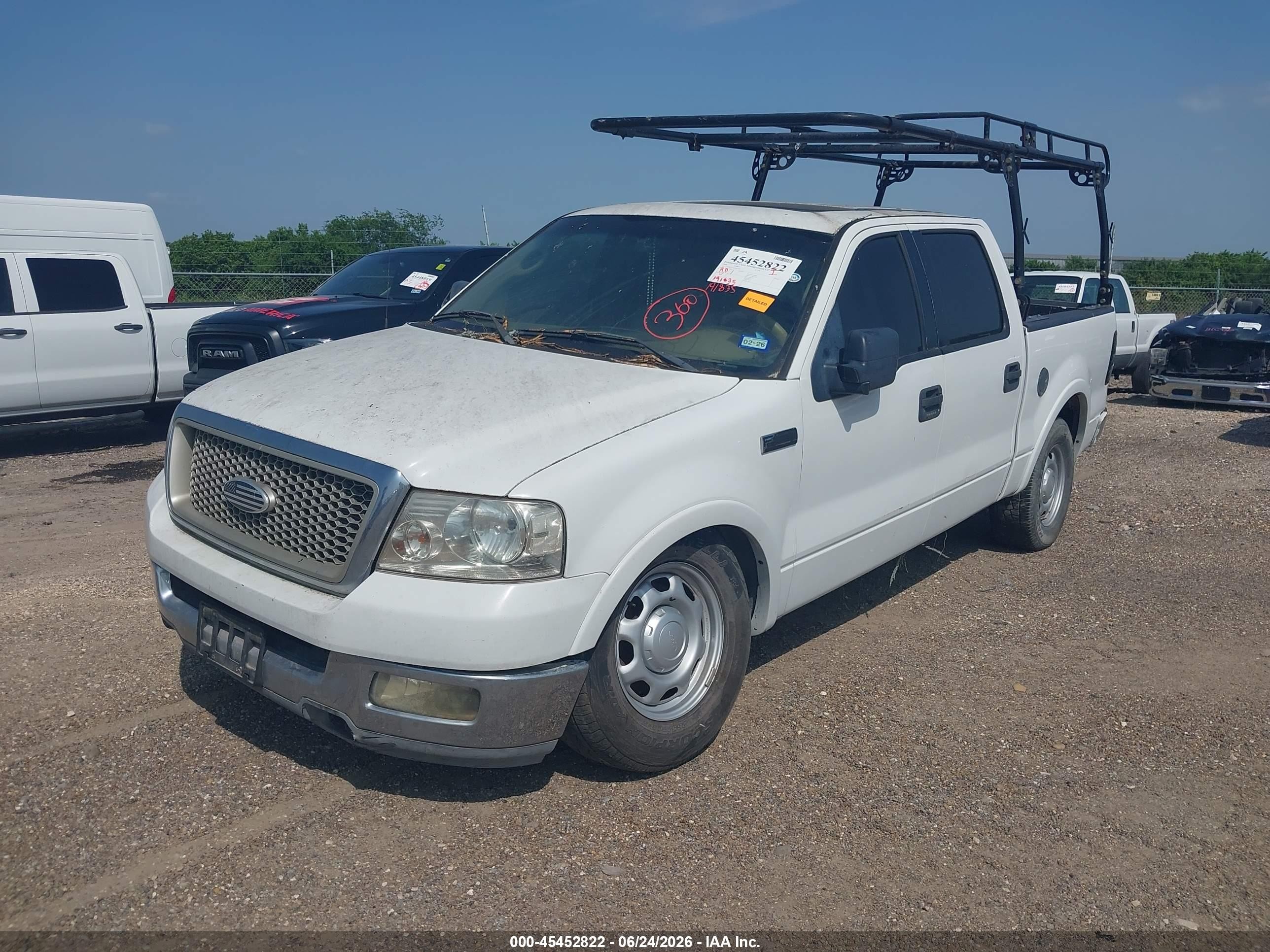 2004 Ford F-150 Fx4/lariat/xlt White vin: 1FTPW14574KD82188
