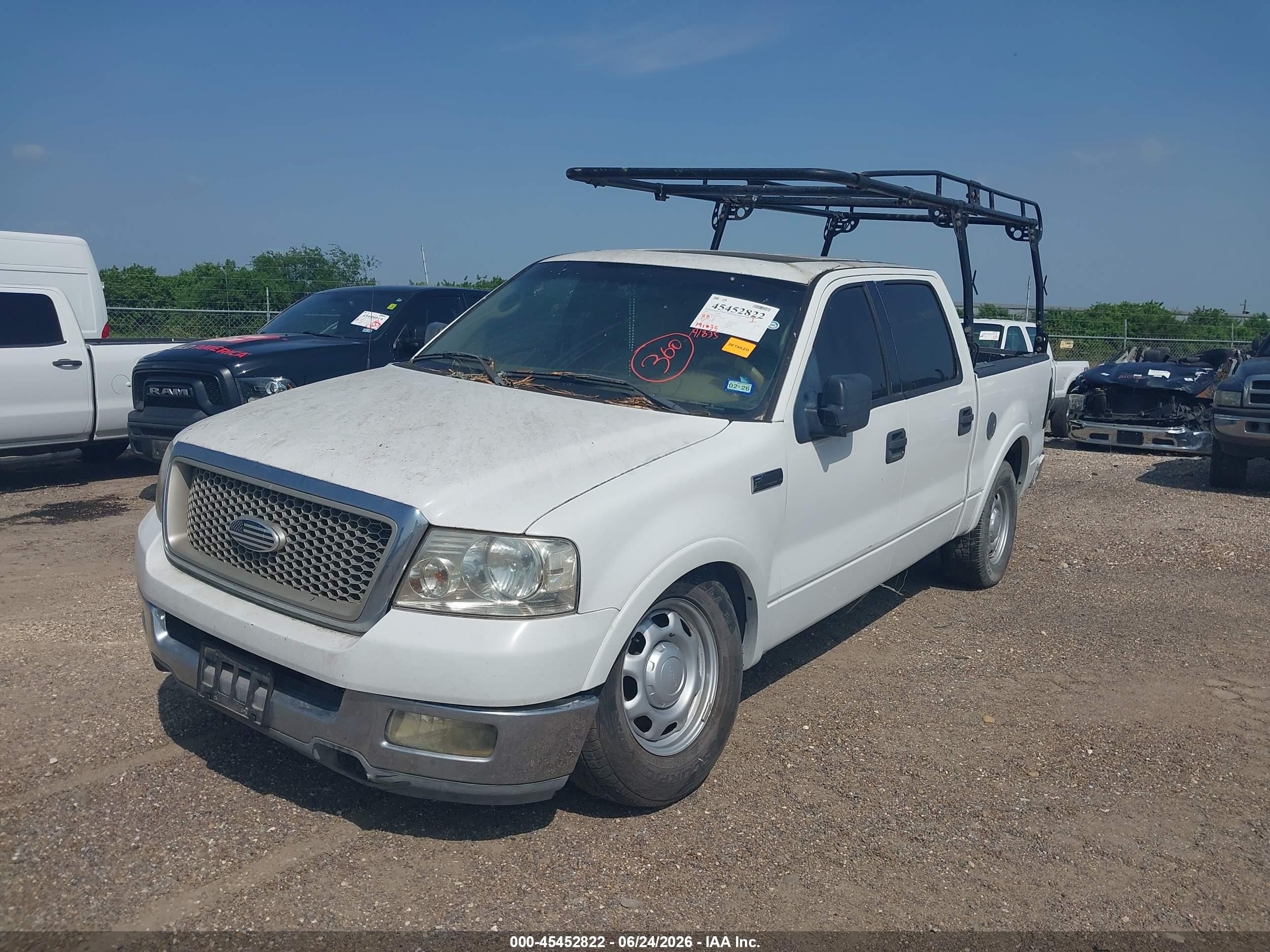 2004 Ford F-150 Fx4/lariat/xlt White vin: 1FTPW14574KD82188
