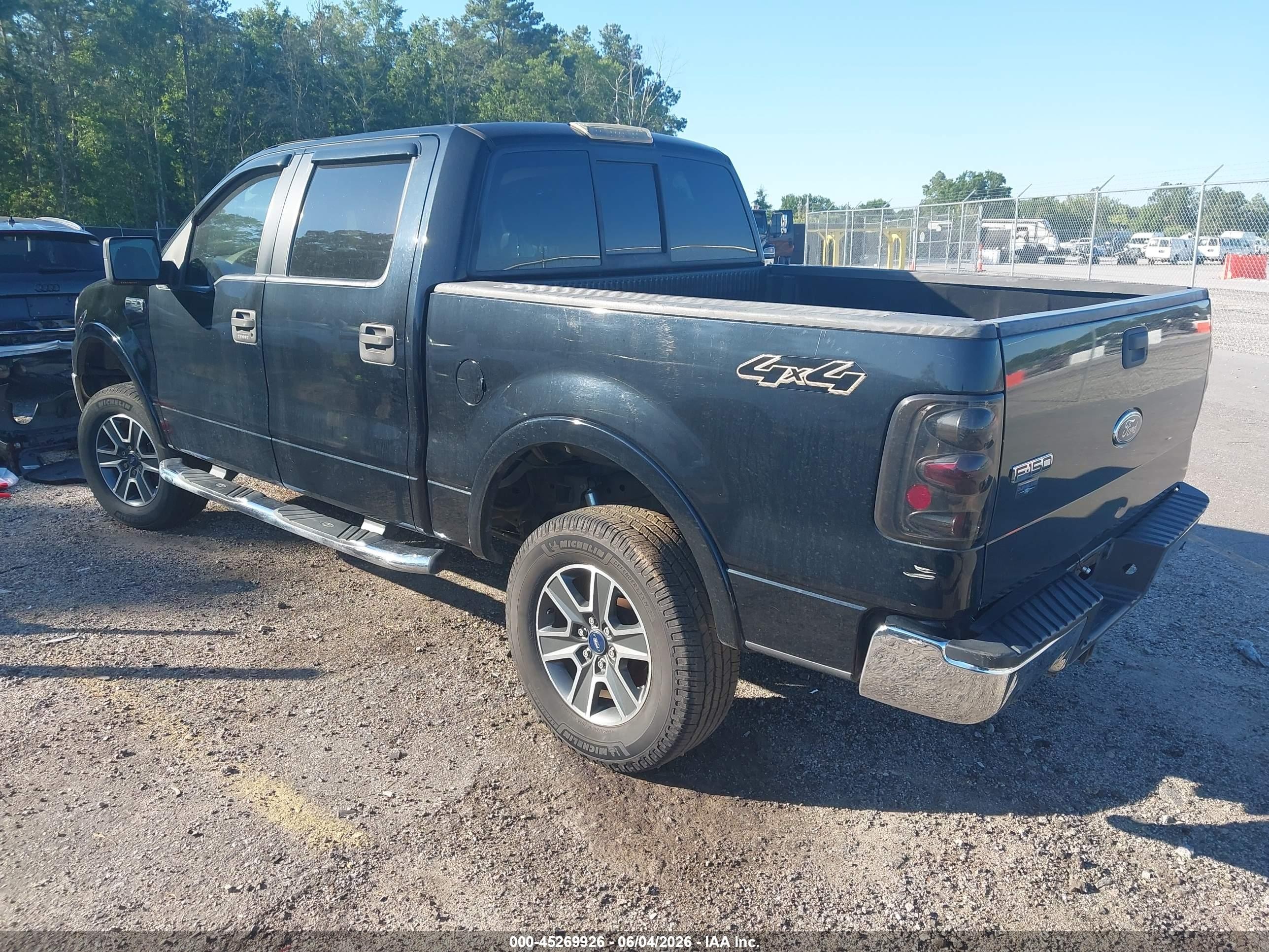 2005 Ford F-150 Fx4/lariat/xlt Black vin: 1FTPW14575FA77414