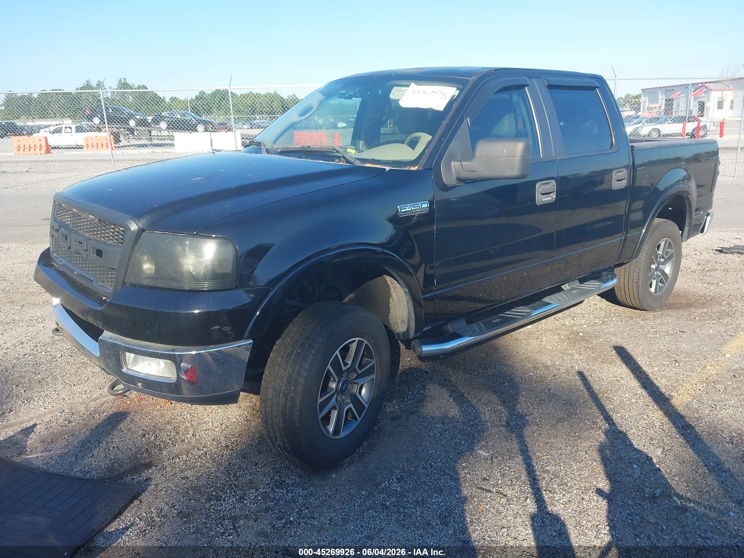 2005 Ford F-150 Fx4/lariat/xlt Black vin: 1FTPW14575FA77414