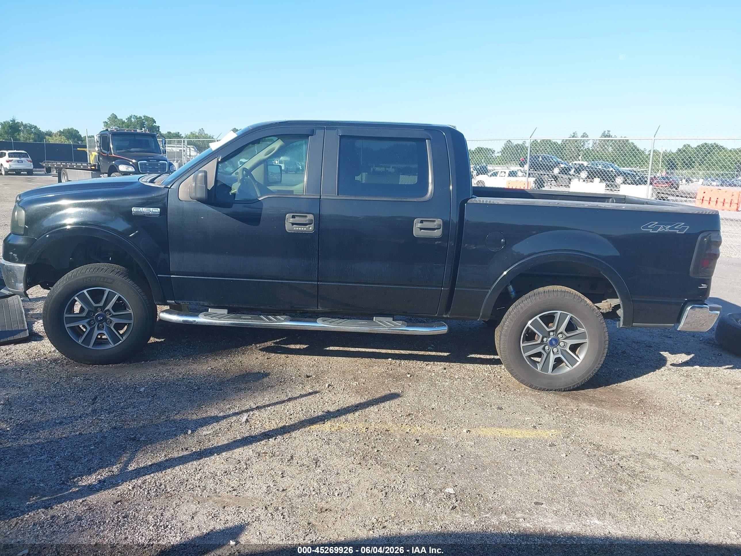 2005 Ford F-150 Fx4/lariat/xlt Black vin: 1FTPW14575FA77414