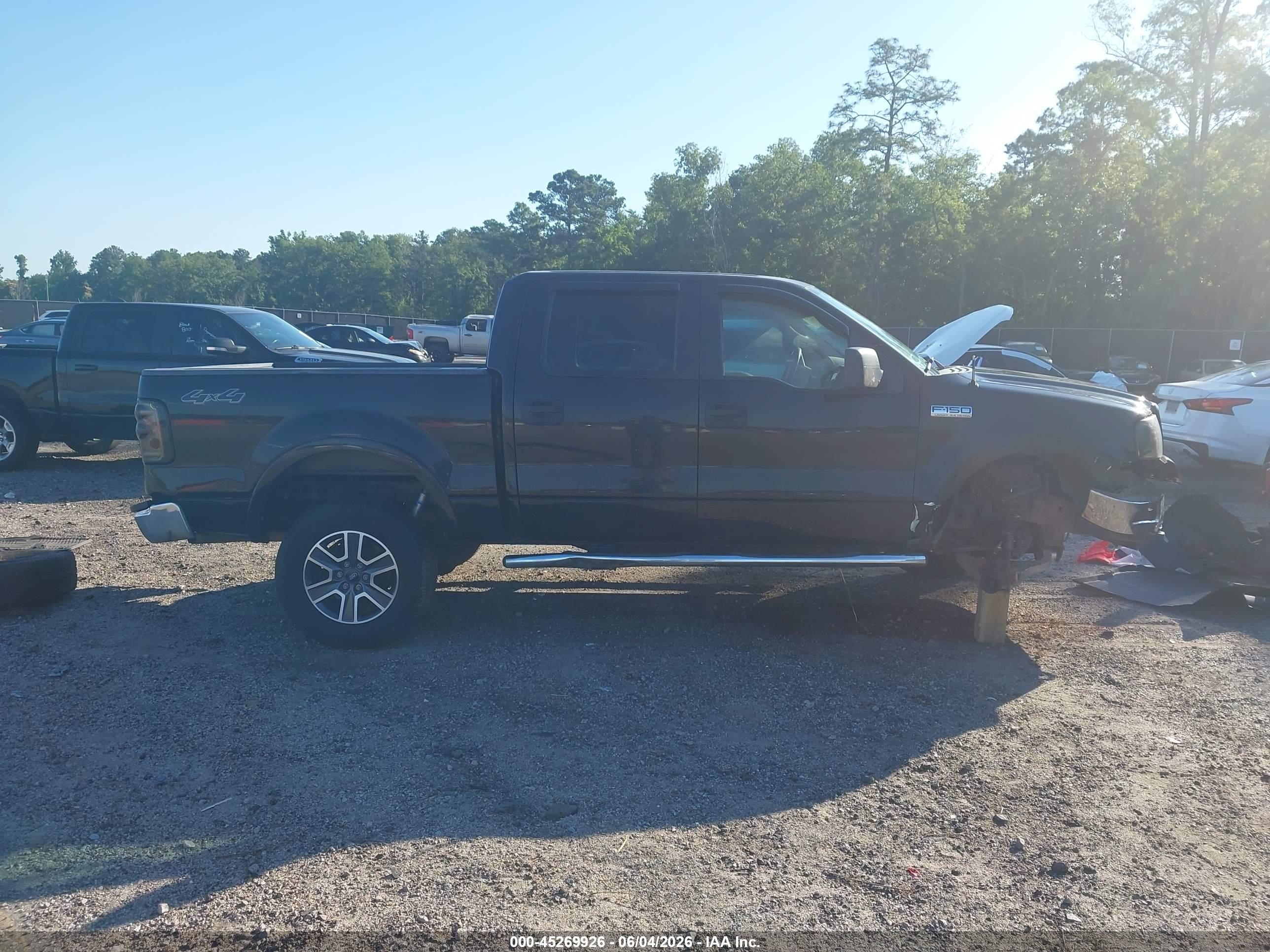 2005 Ford F-150 Fx4/lariat/xlt Black vin: 1FTPW14575FA77414