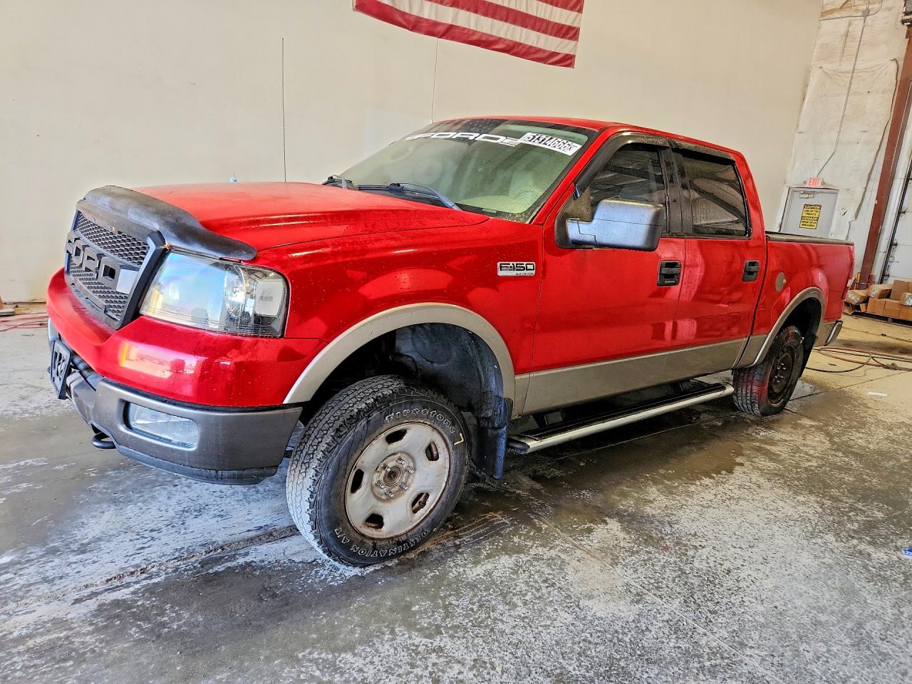 2005 Ford F150 Supercrew Red vin: 1FTPW14575FB06149