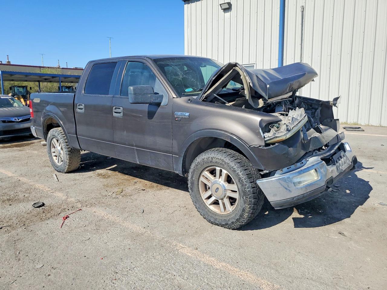2005 Ford F150 Supercrew Gray vin: 1FTPW14575FB61216