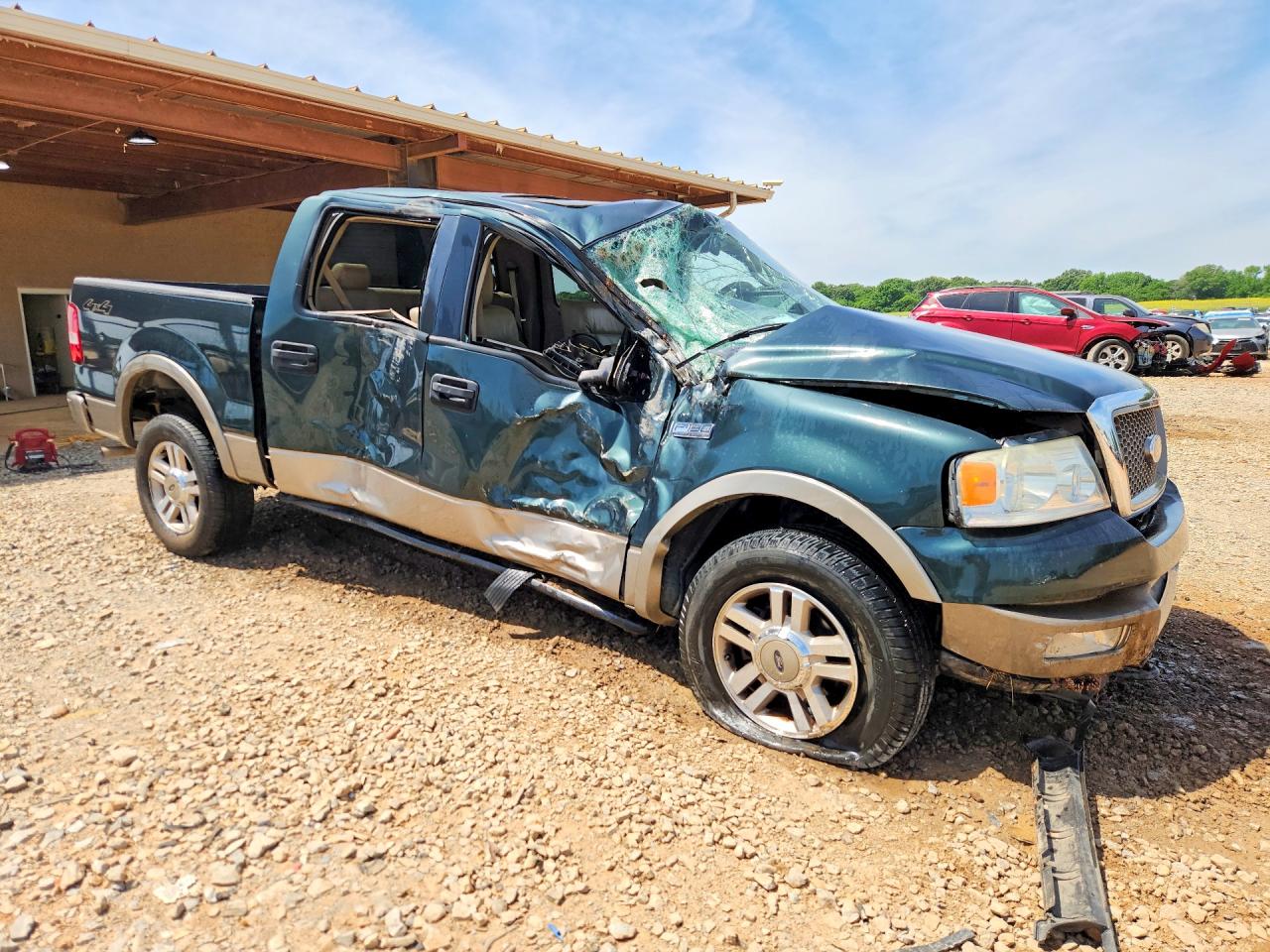 2005 Ford F150 Supercrew Зеленый vin: 1FTPW14575FB63676
