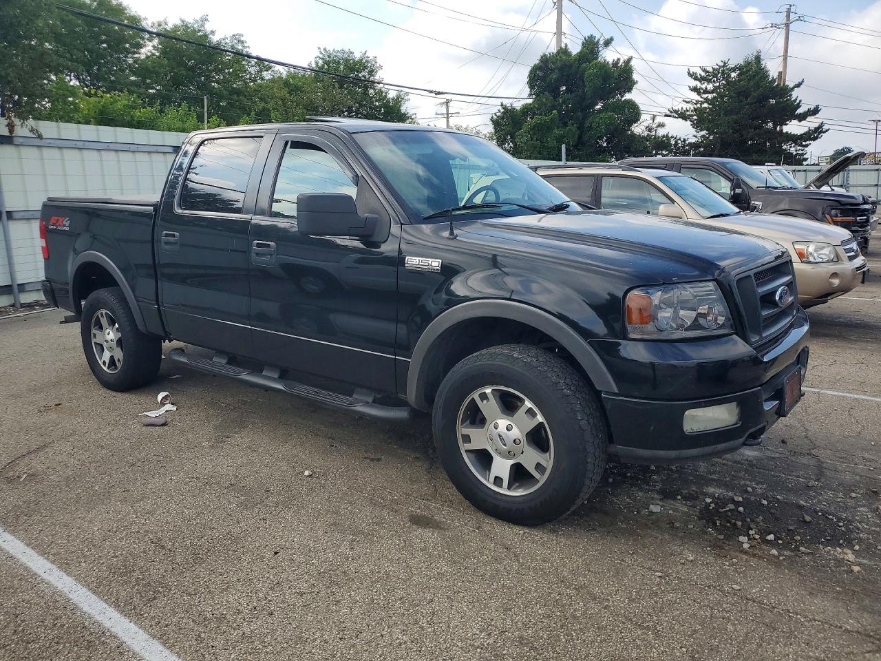 2005 Ford F150 Supercrew Black vin: 1FTPW14575KD34756
