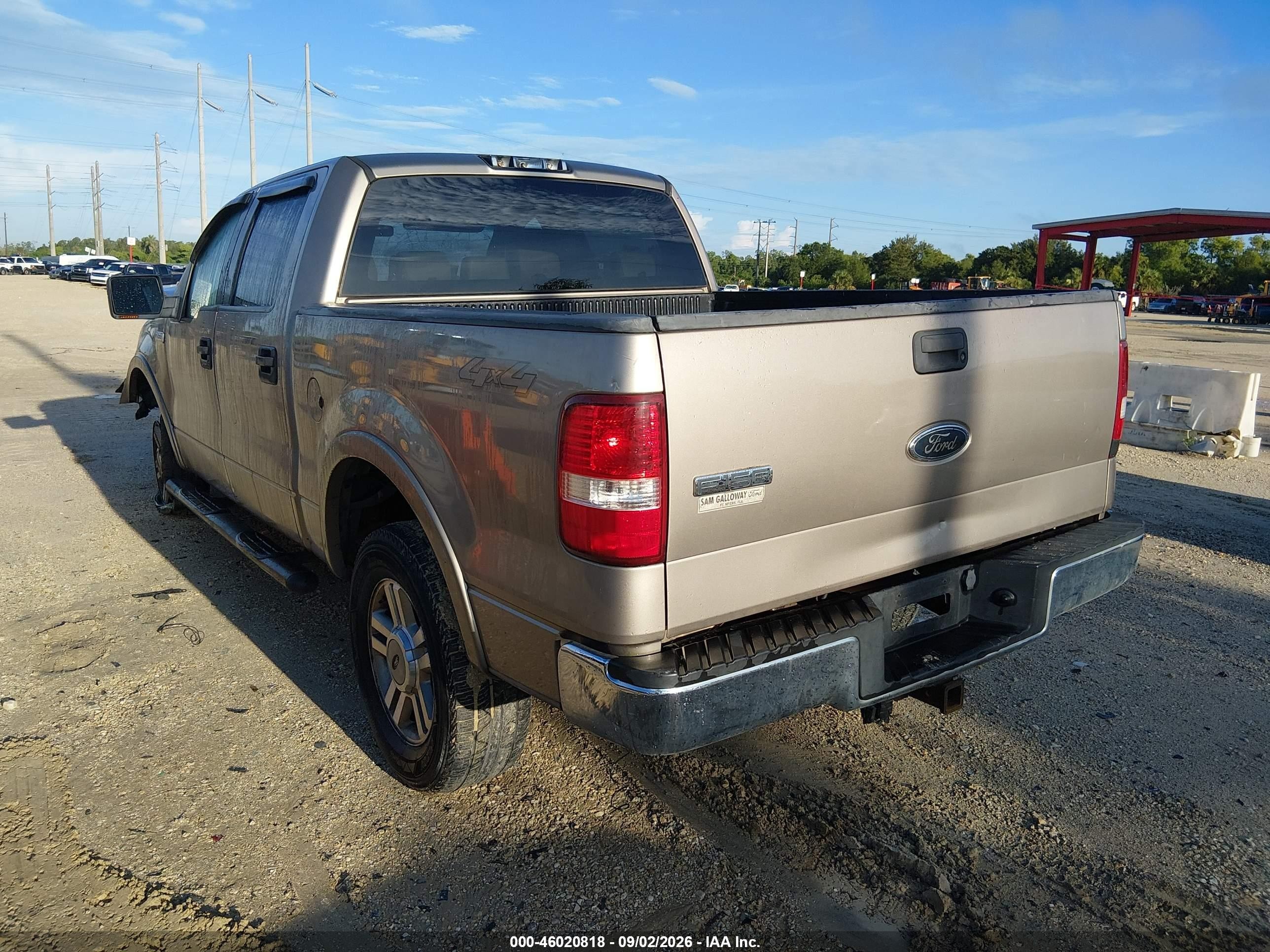 2005 Ford F-150 Fx4/lariat/xlt Beige vin: 1FTPW14575KE14168