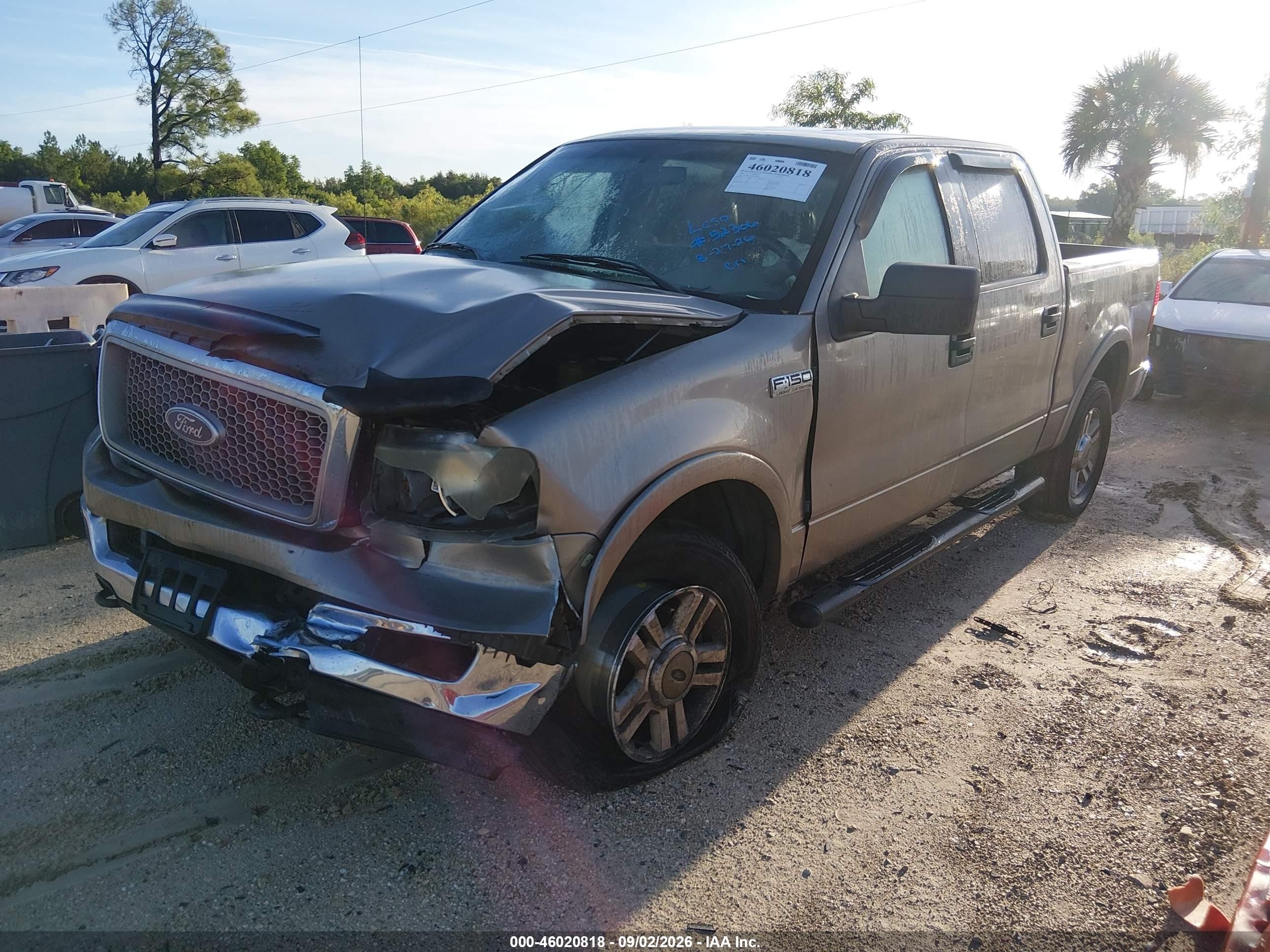 2005 Ford F-150 Fx4/lariat/xlt Beige vin: 1FTPW14575KE14168