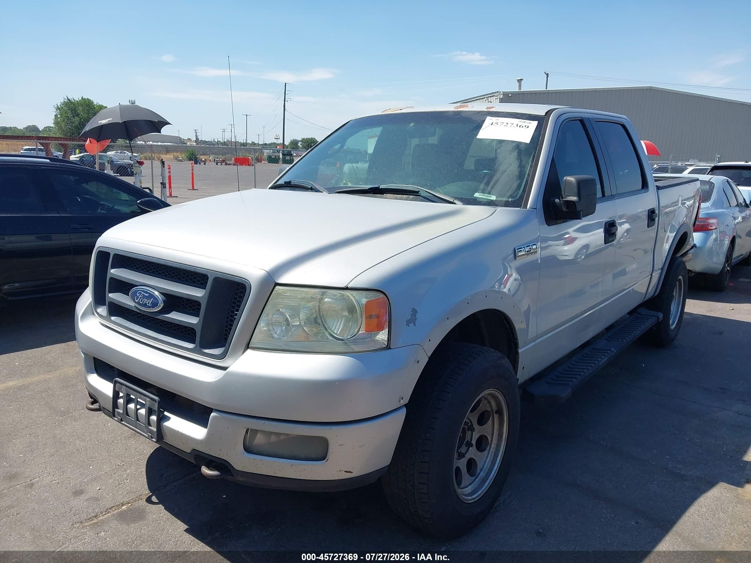 2005 Ford F-150 Fx4/lariat/xlt Silver vin: 1FTPW14575KE78243