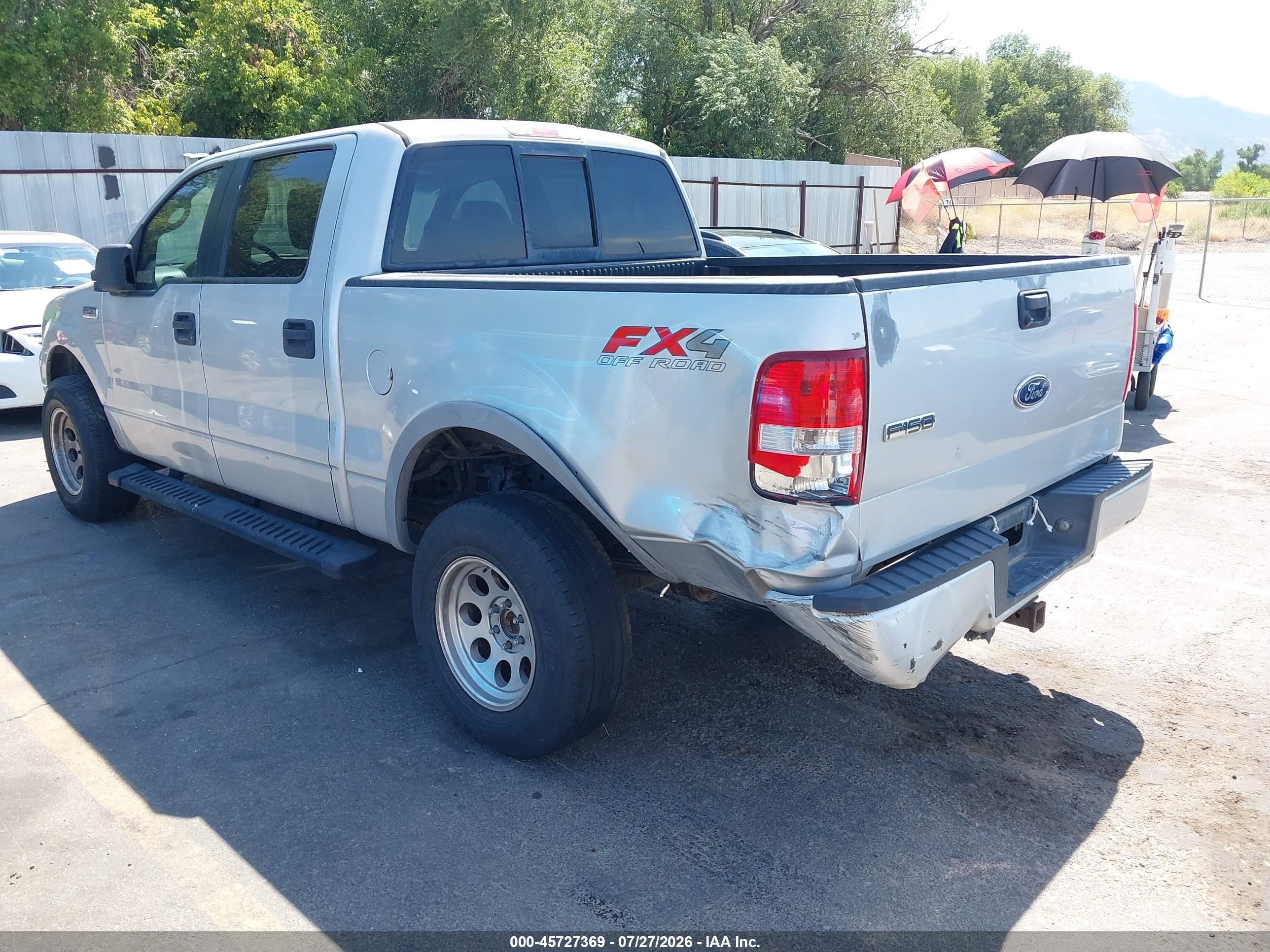 2005 Ford F-150 Fx4/lariat/xlt Silver vin: 1FTPW14575KE78243