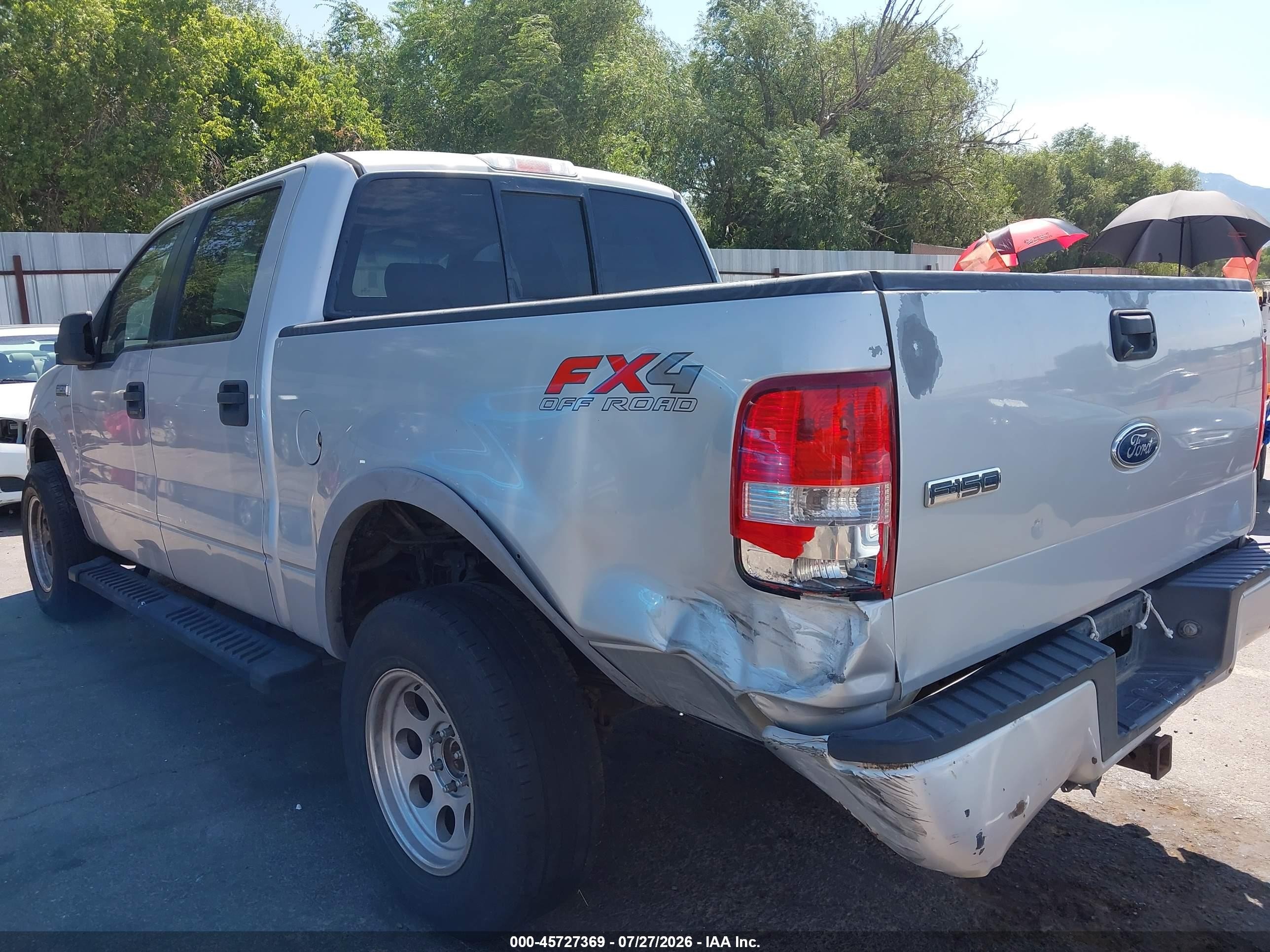 2005 Ford F-150 Fx4/lariat/xlt Silver vin: 1FTPW14575KE78243