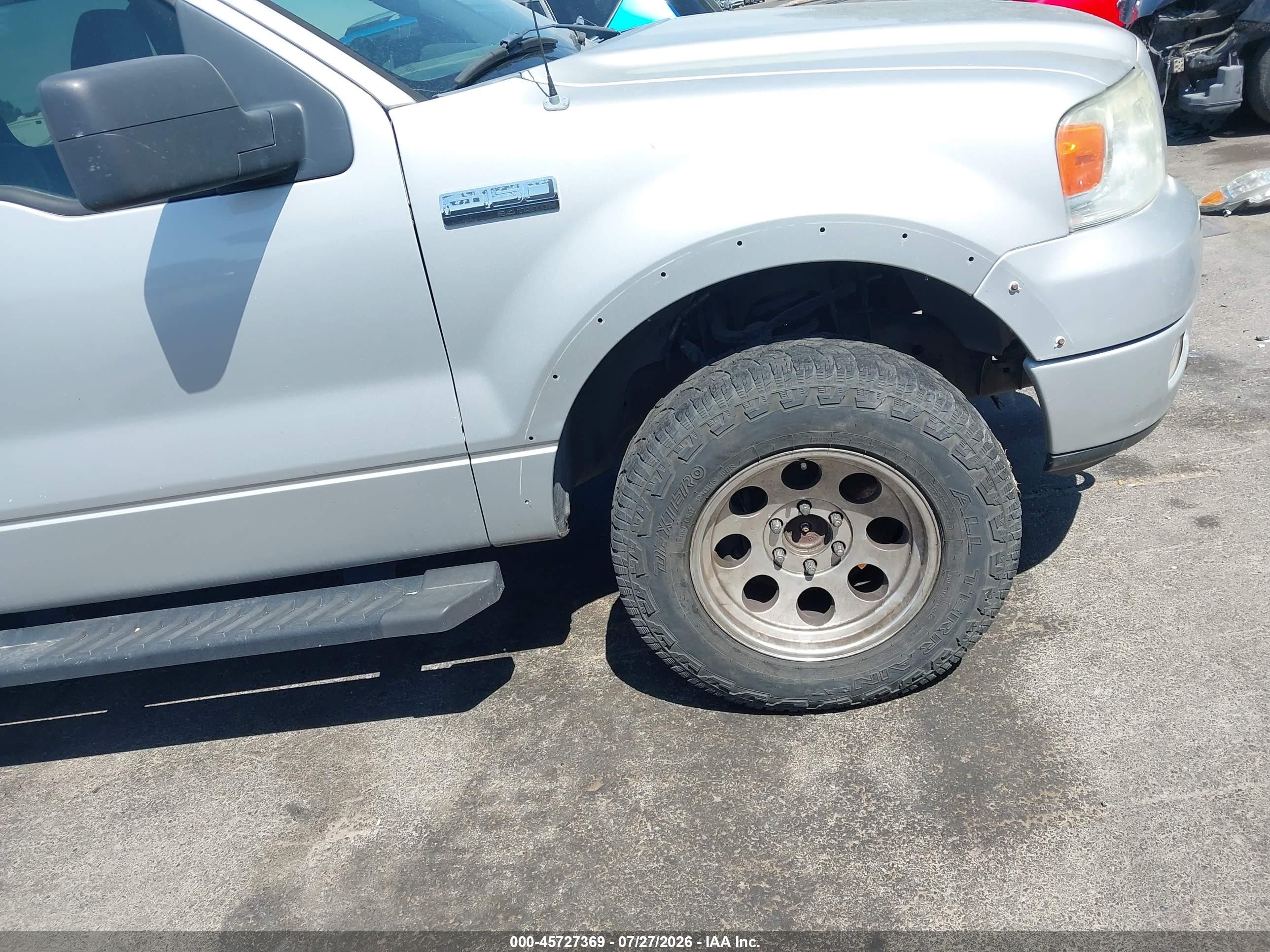 2005 Ford F-150 Fx4/lariat/xlt Silver vin: 1FTPW14575KE78243
