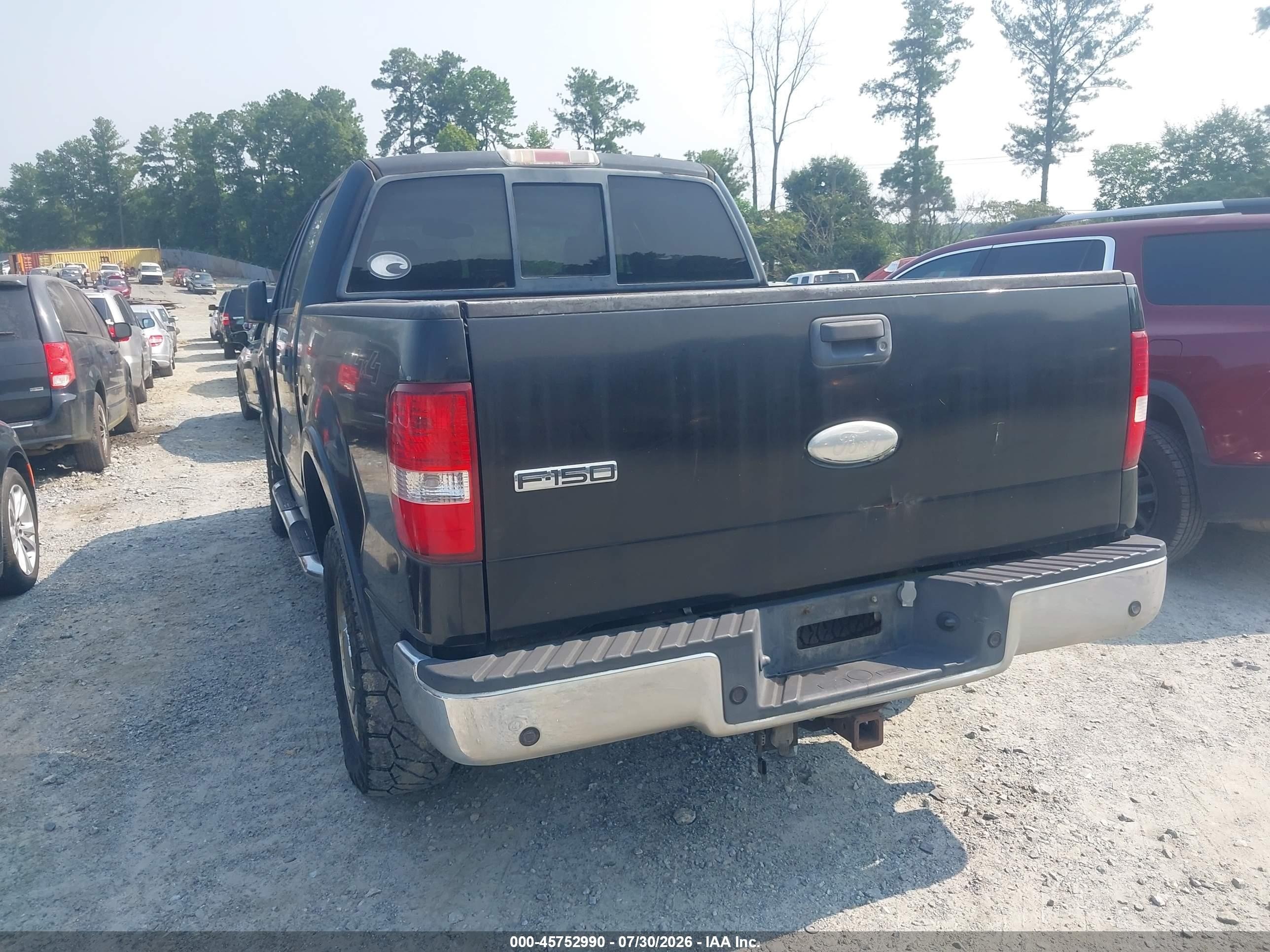 2005 Ford F-150 Fx4/lariat/xlt Black vin: 1FTPW14575KF04453