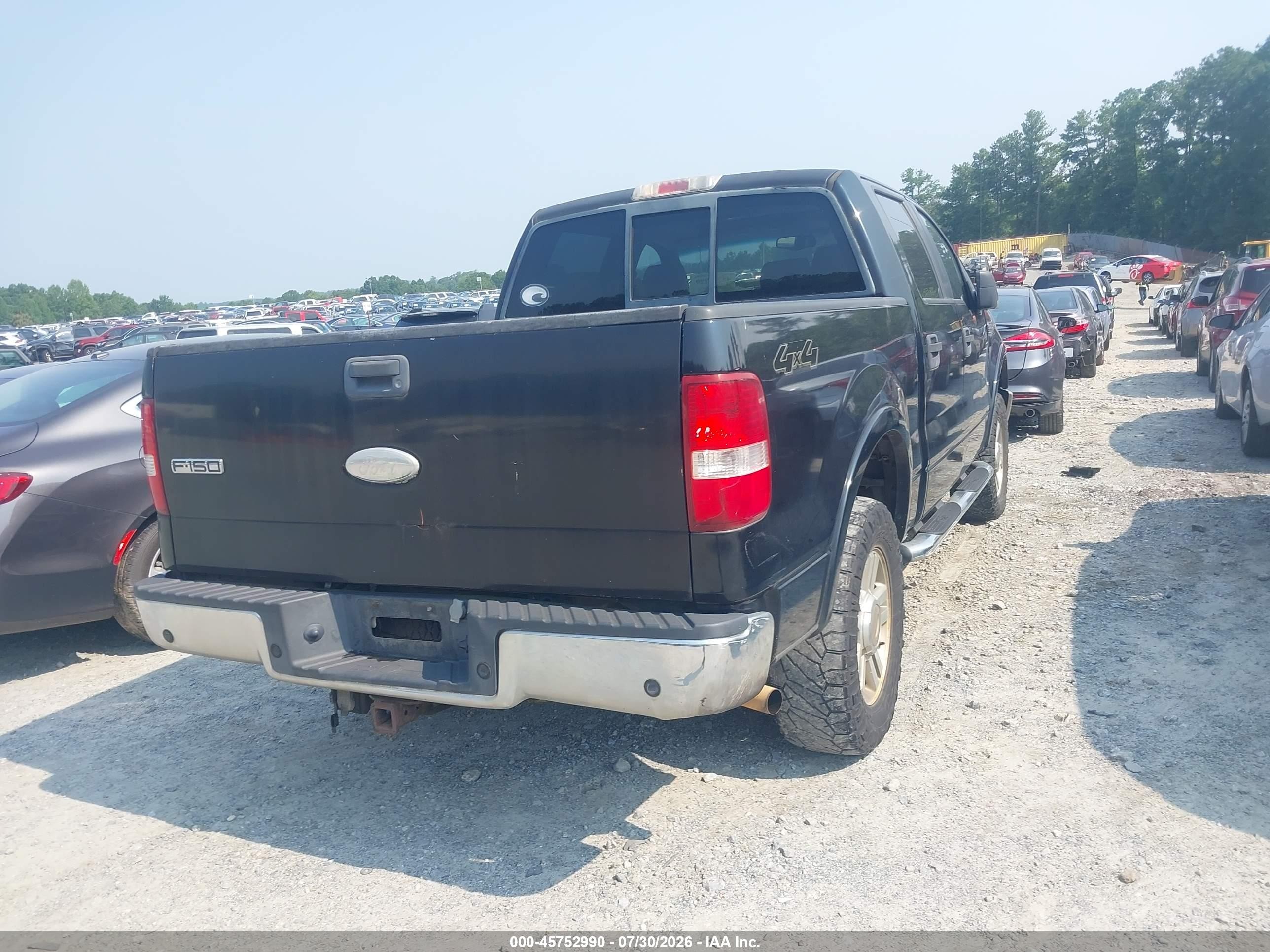 2005 Ford F-150 Fx4/lariat/xlt Black vin: 1FTPW14575KF04453