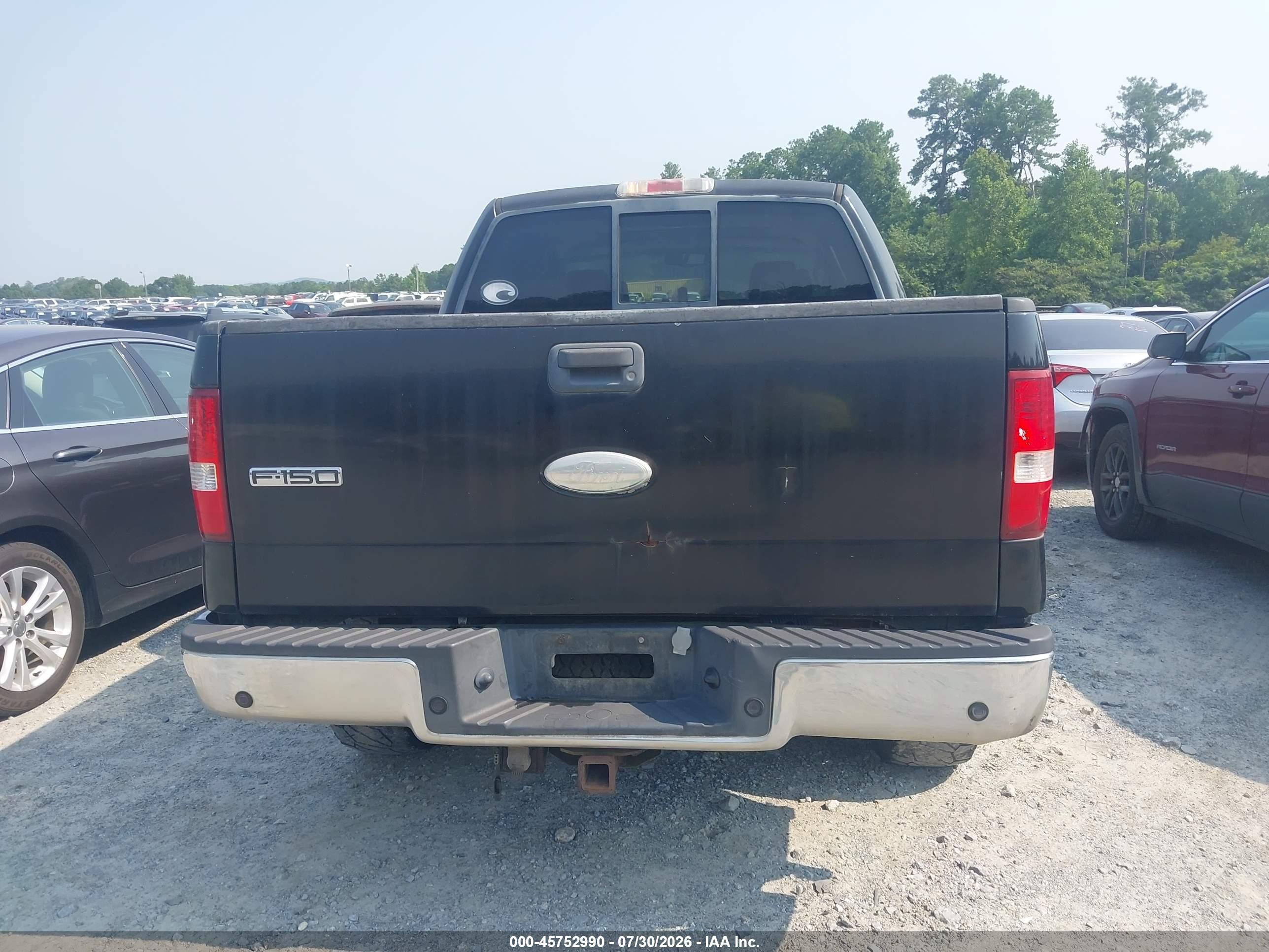 2005 Ford F-150 Fx4/lariat/xlt Black vin: 1FTPW14575KF04453