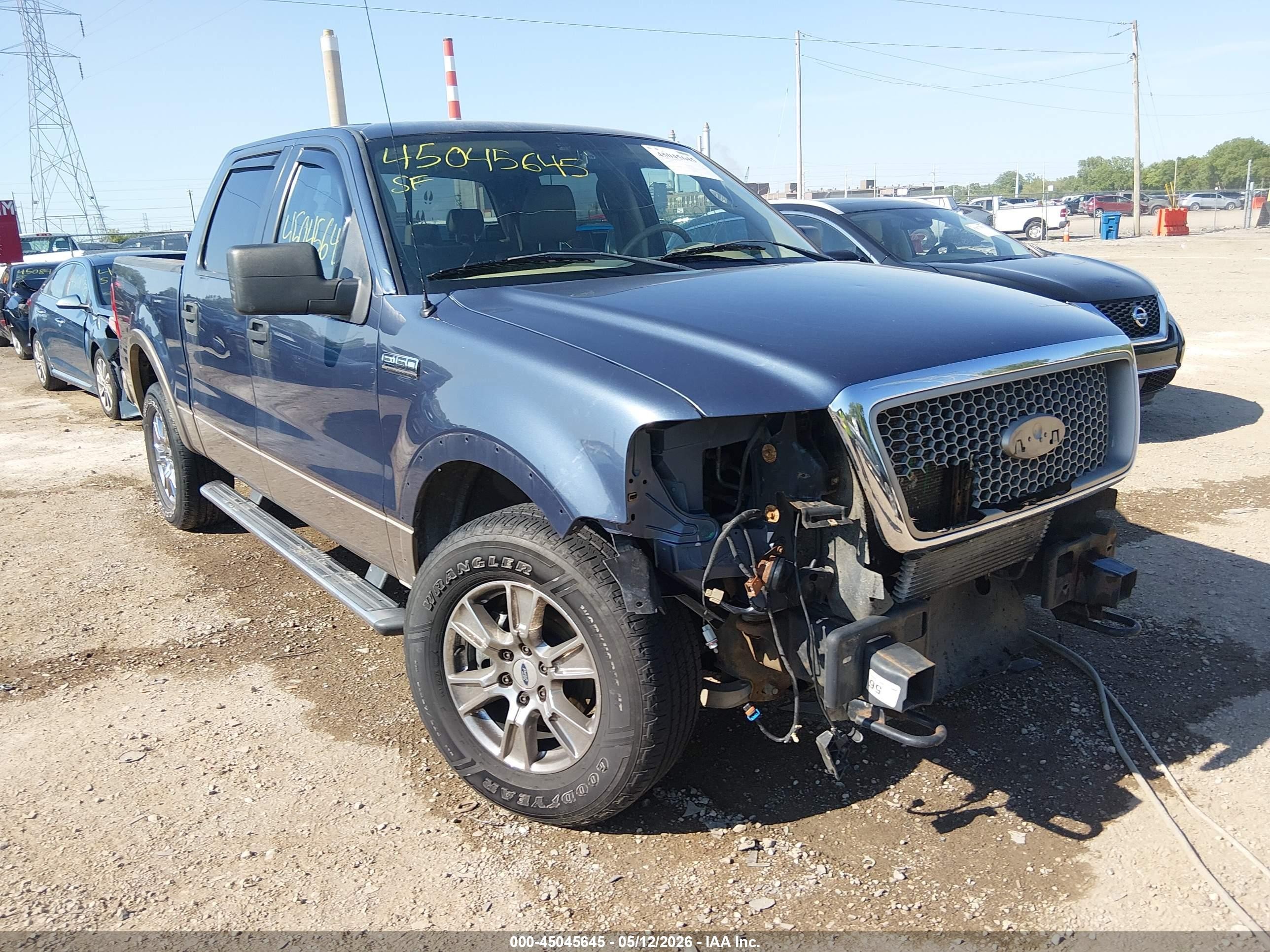 2006 Ford F-150 Fx4/lariat/xlt Blue vin: 1FTPW14576KA88244