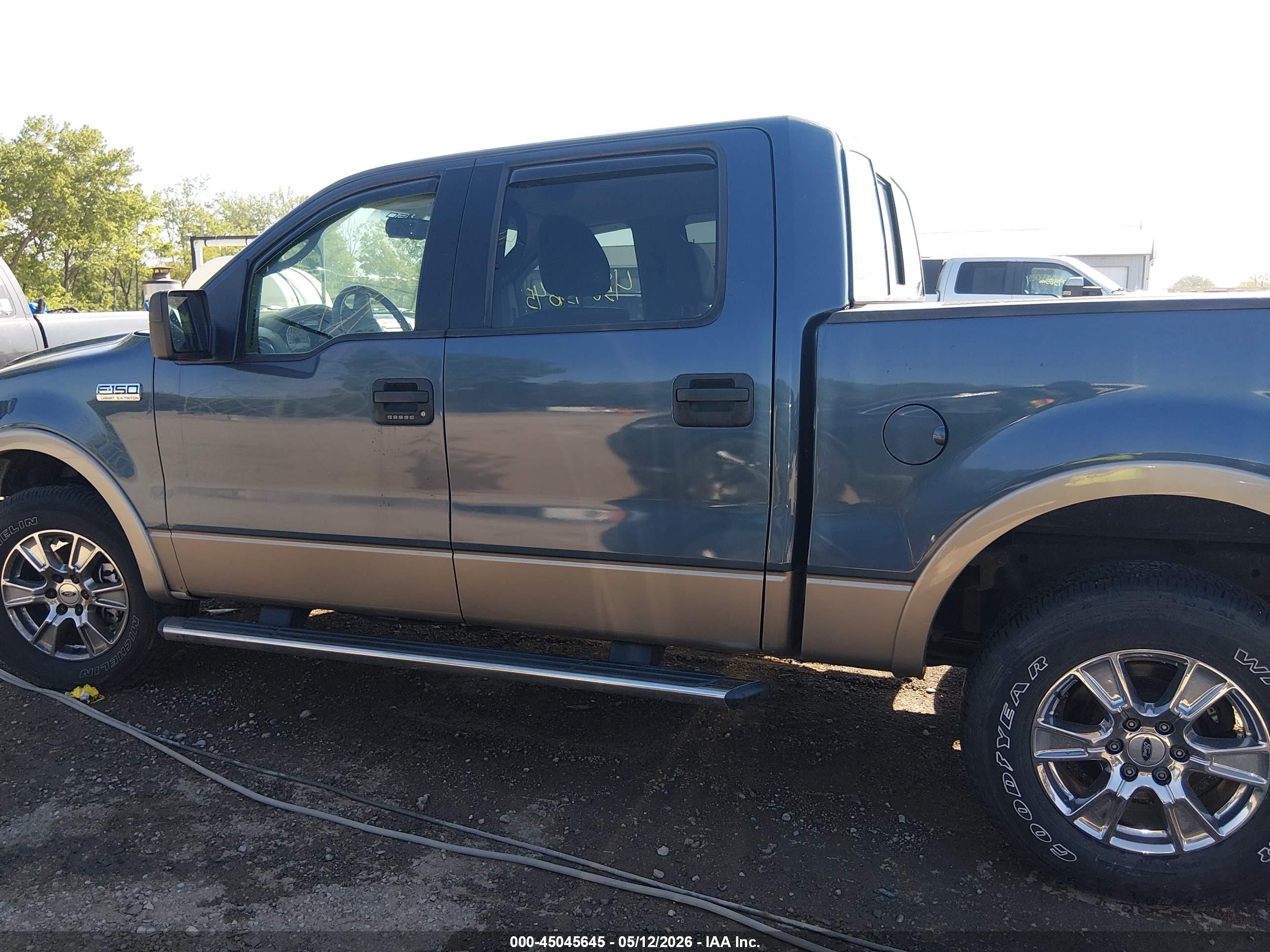2006 Ford F-150 Fx4/lariat/xlt Blue vin: 1FTPW14576KA88244