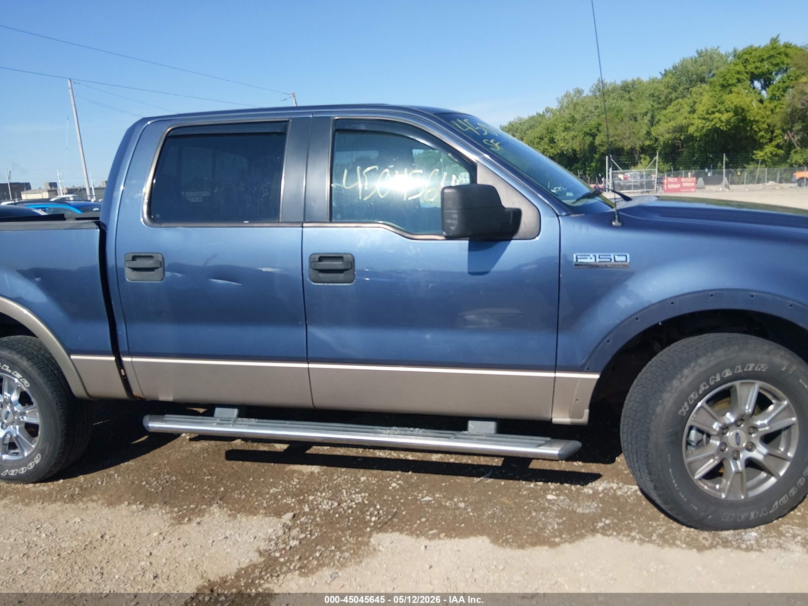 2006 Ford F-150 Fx4/lariat/xlt Blue vin: 1FTPW14576KA88244