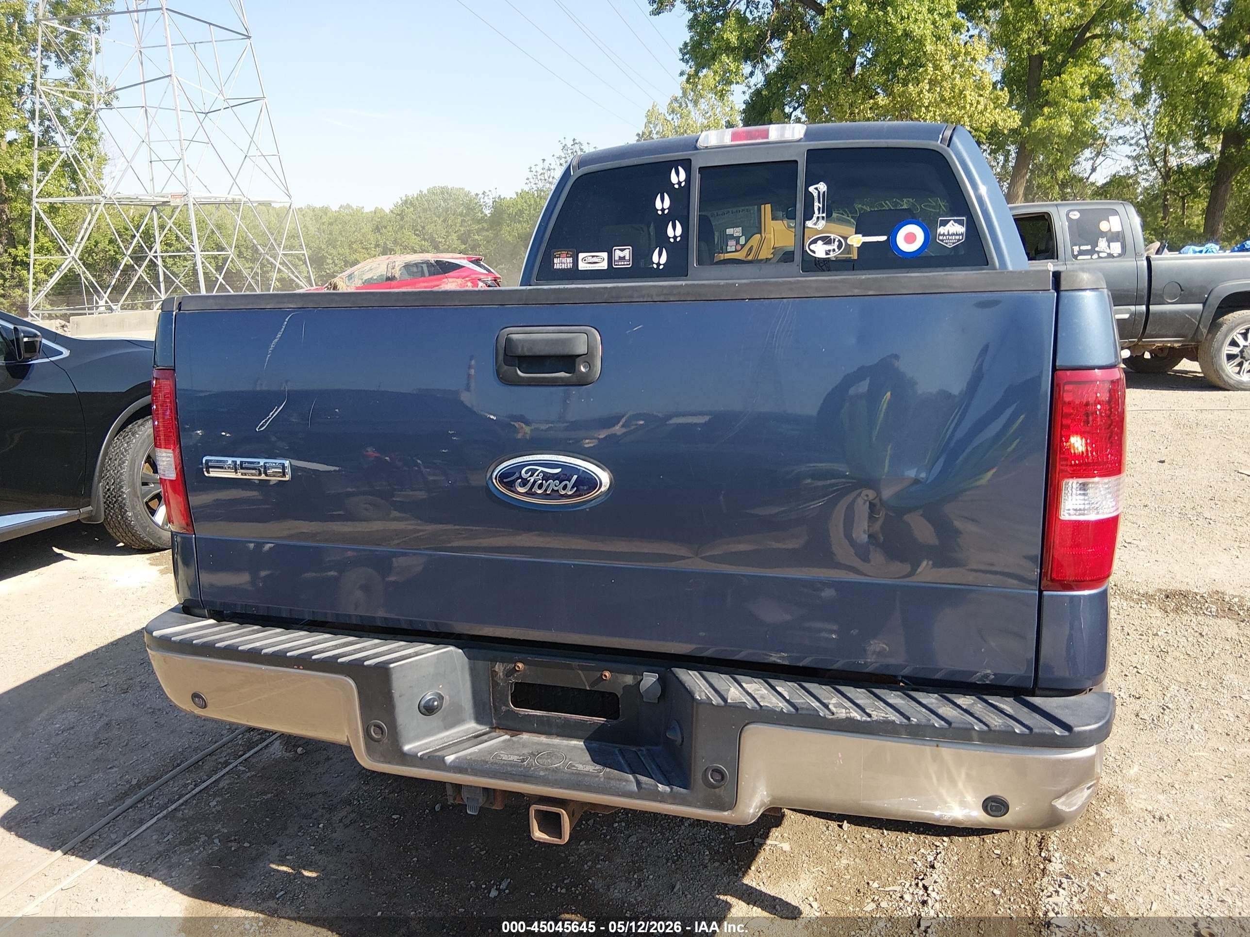 2006 Ford F-150 Fx4/lariat/xlt Blue vin: 1FTPW14576KA88244