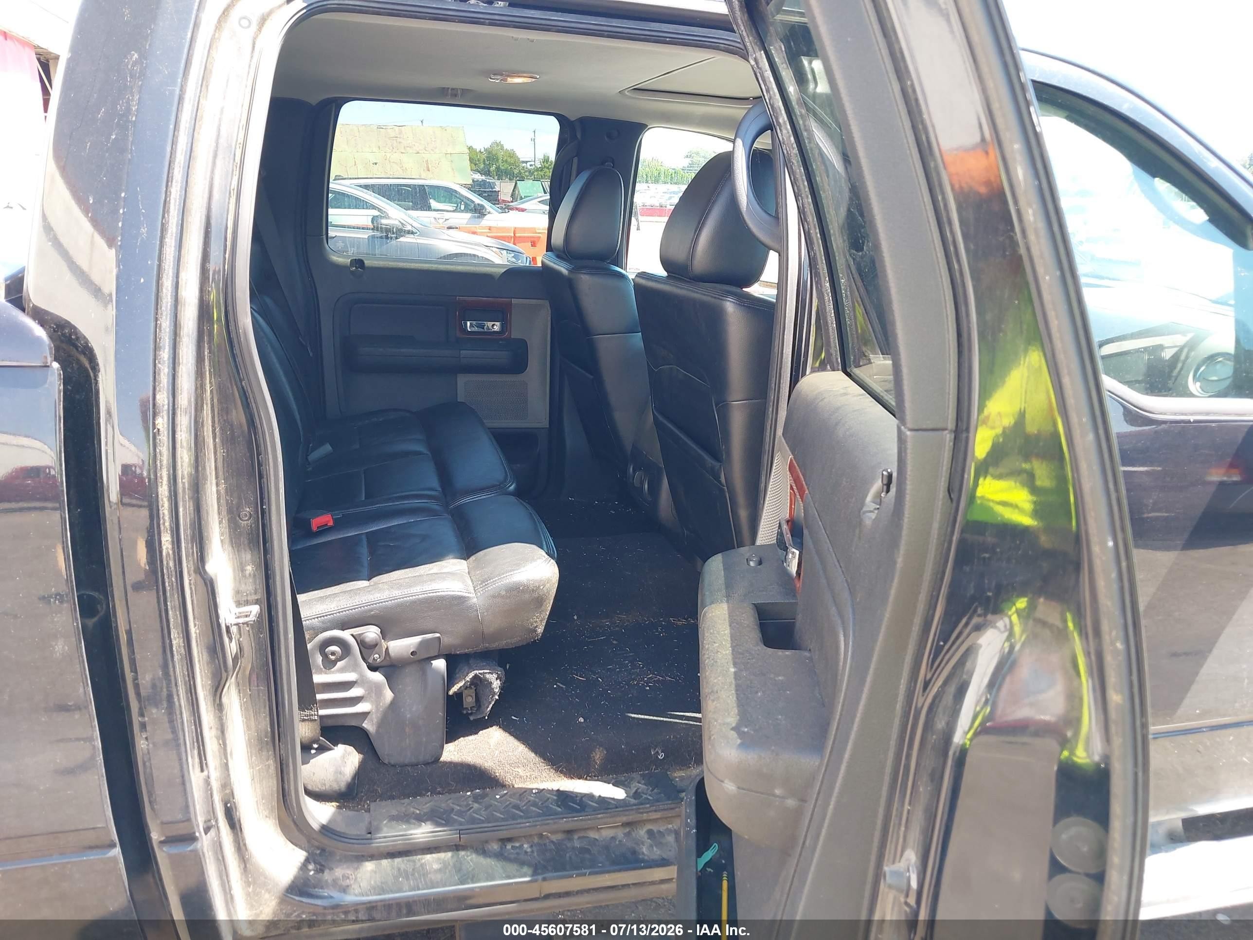 2006 Ford F-150 Fx4/lariat/xlt Black vin: 1FTPW14576KA88311