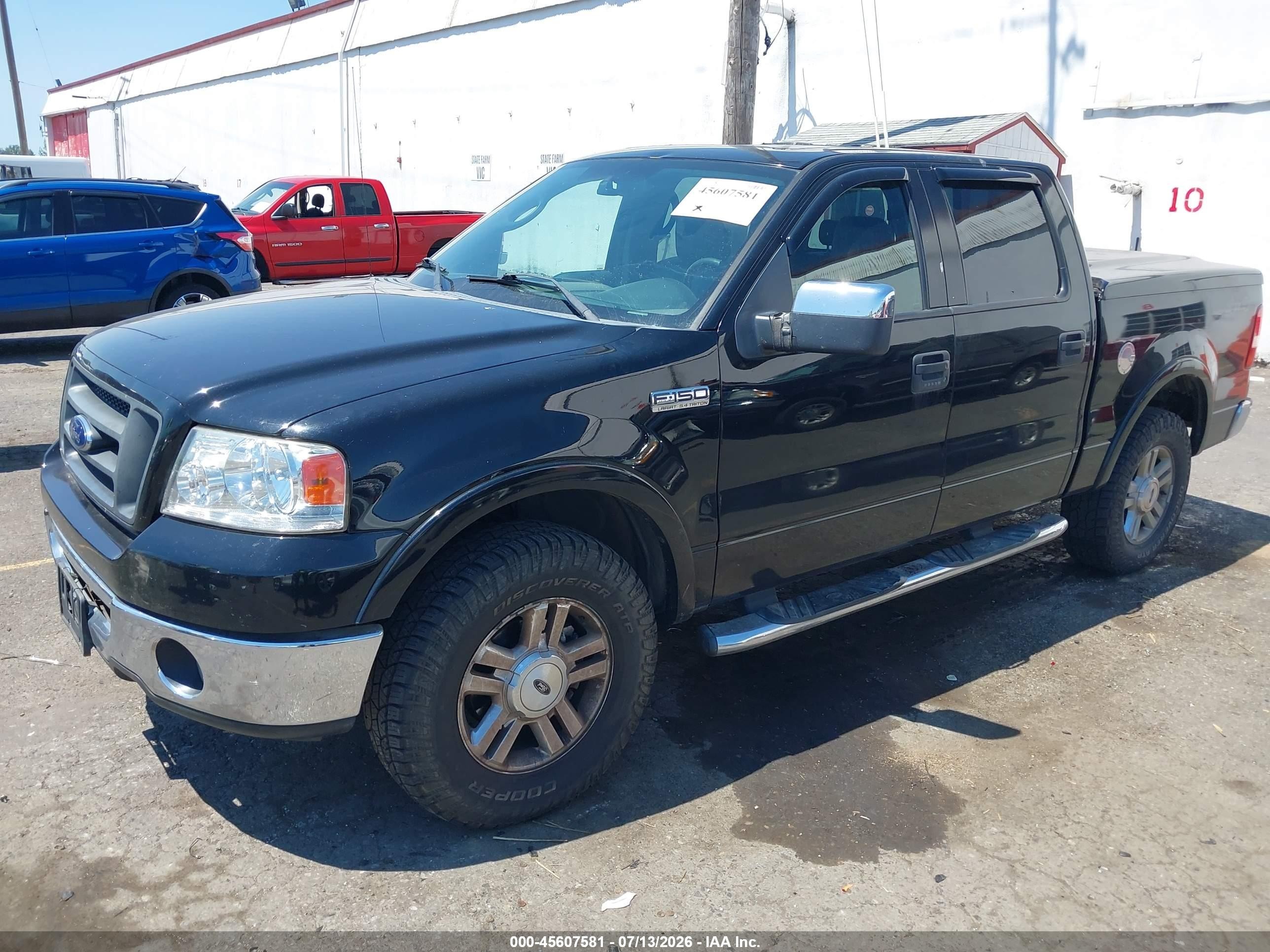 2006 Ford F-150 Fx4/lariat/xlt Black vin: 1FTPW14576KA88311