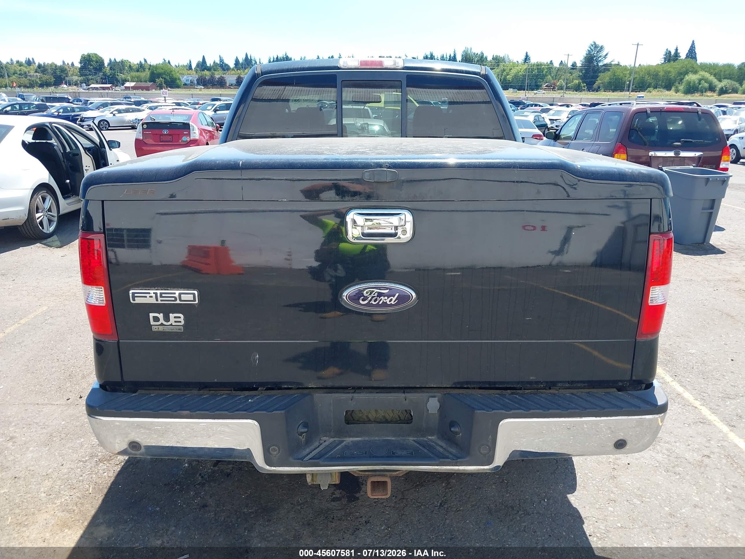 2006 Ford F-150 Fx4/lariat/xlt Black vin: 1FTPW14576KA88311