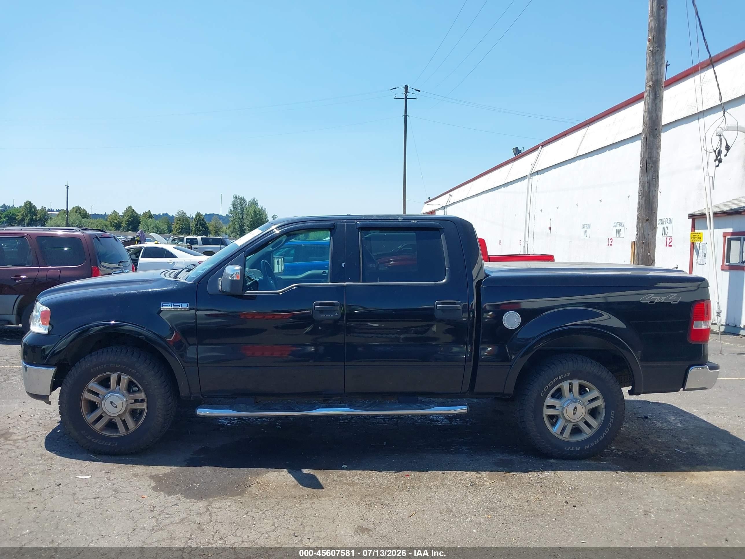 2006 Ford F-150 Fx4/lariat/xlt Black vin: 1FTPW14576KA88311
