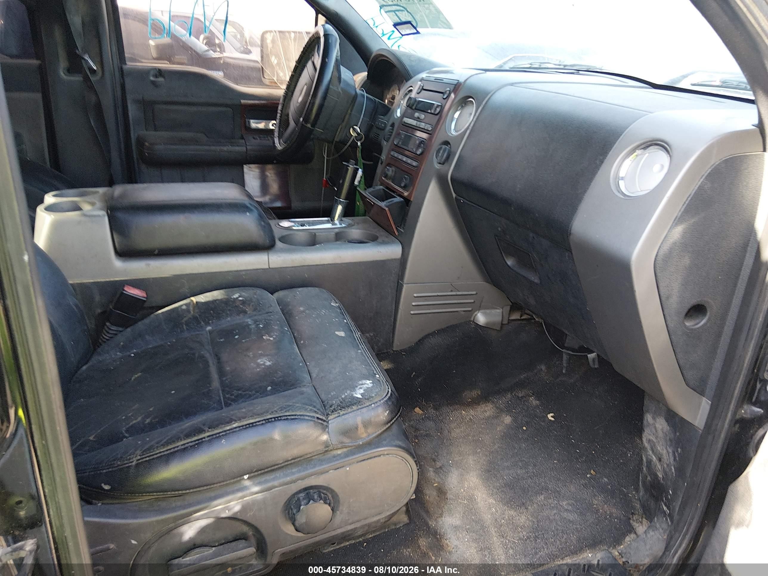 2006 Ford F-150 Fx4/lariat/xlt Black vin: 1FTPW14576KB43419