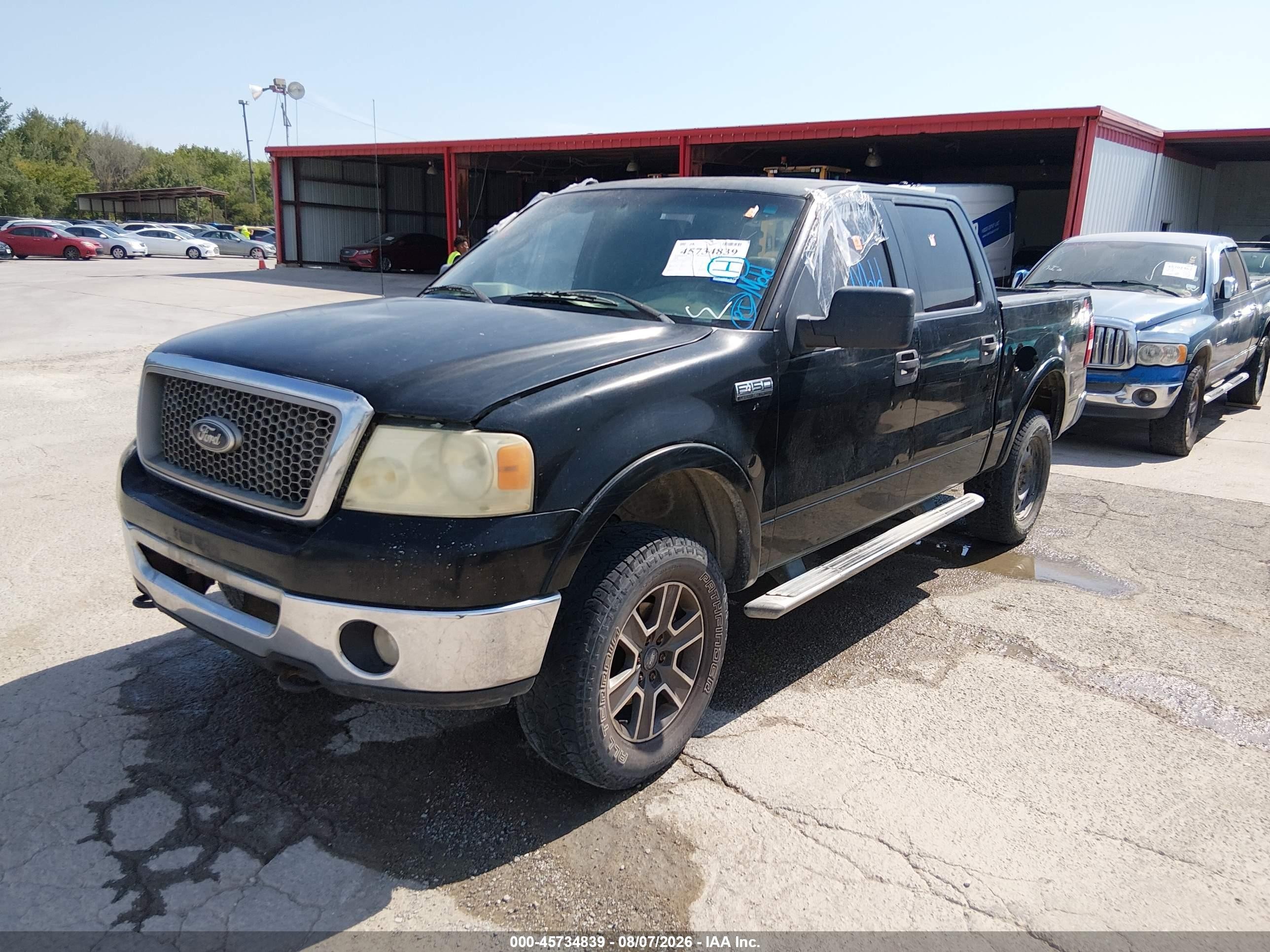 2006 Ford F-150 Fx4/lariat/xlt Black vin: 1FTPW14576KB43419