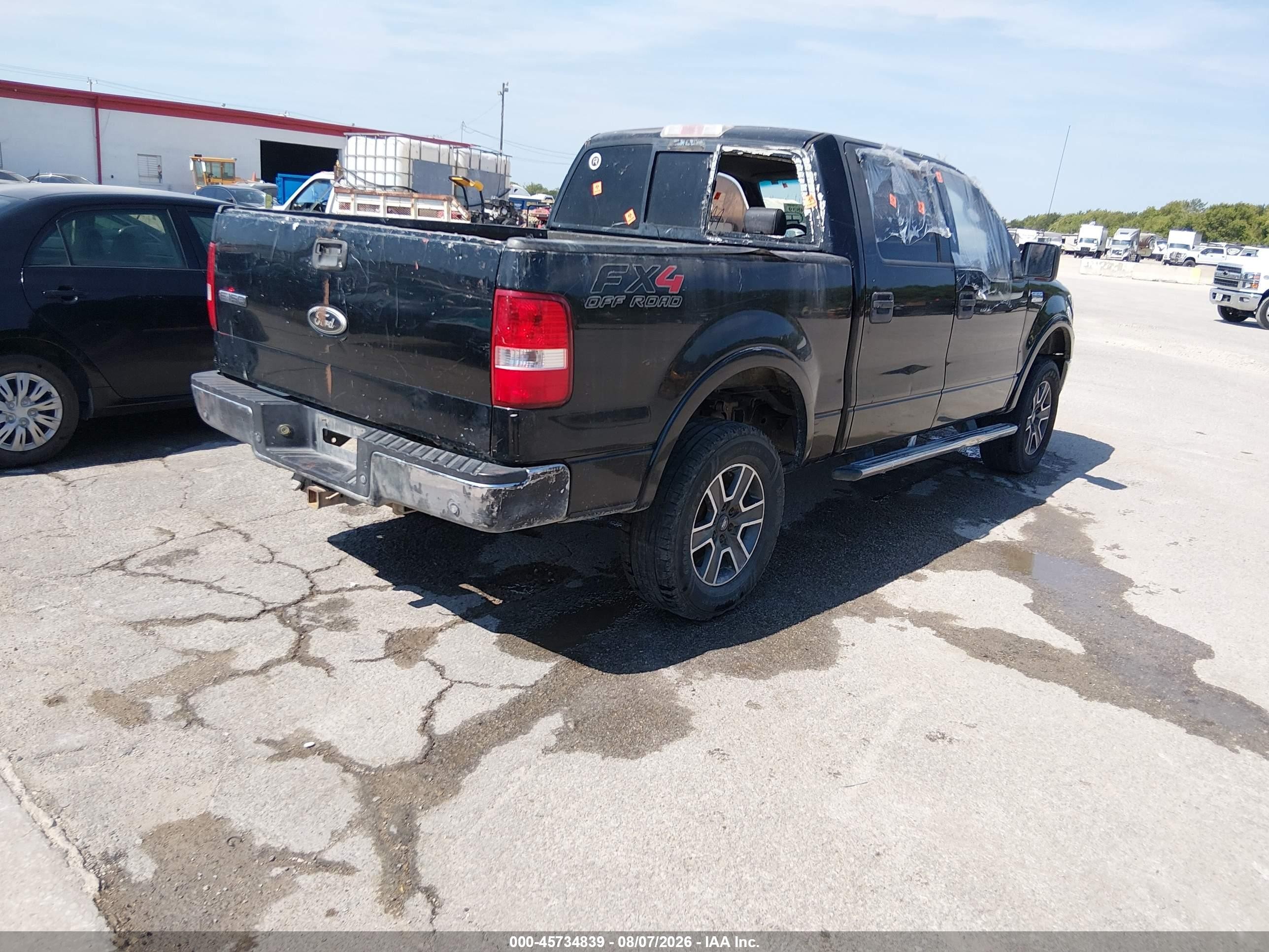 2006 Ford F-150 Fx4/lariat/xlt Black vin: 1FTPW14576KB43419