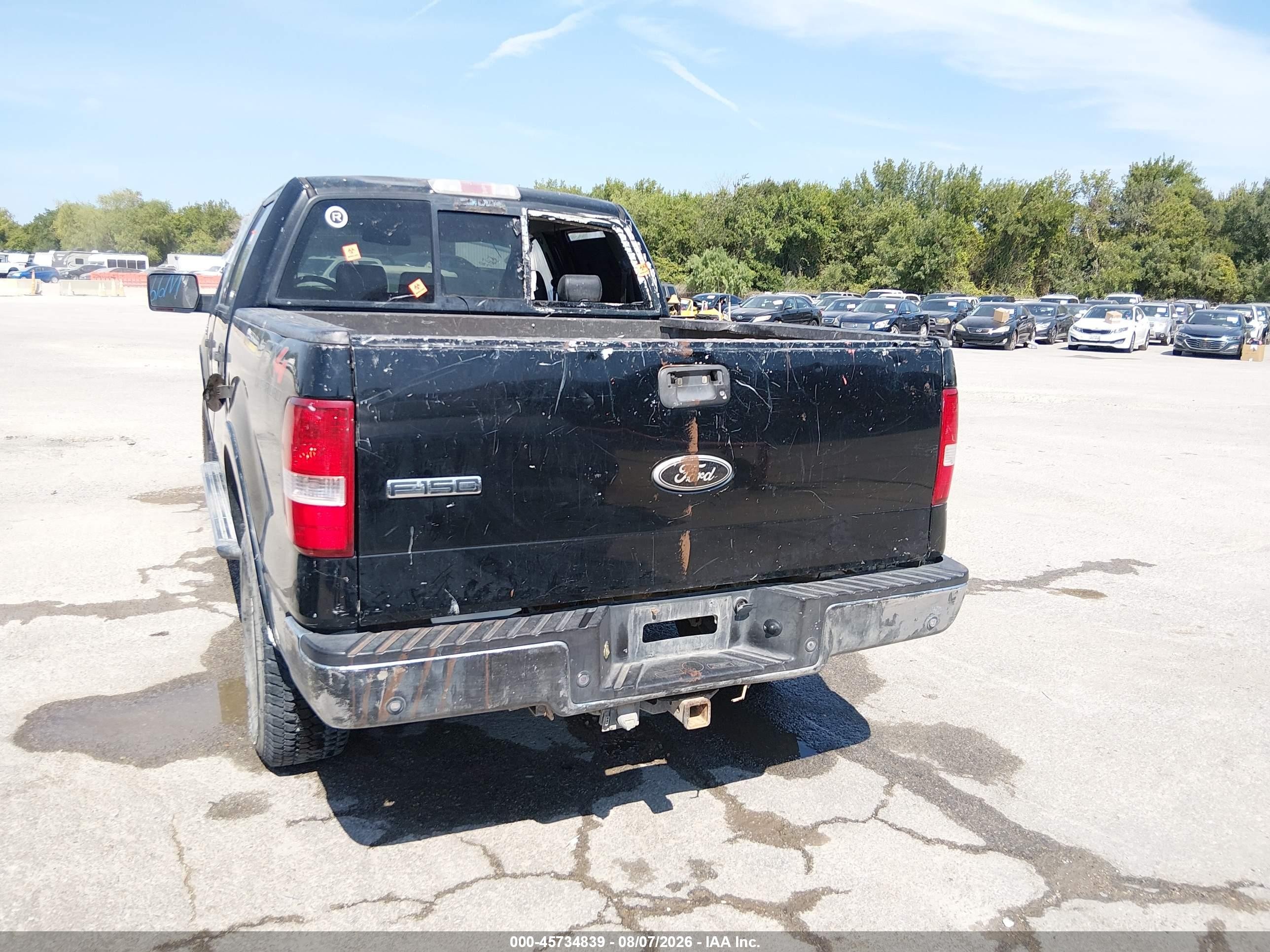 2006 Ford F-150 Fx4/lariat/xlt Black vin: 1FTPW14576KB43419