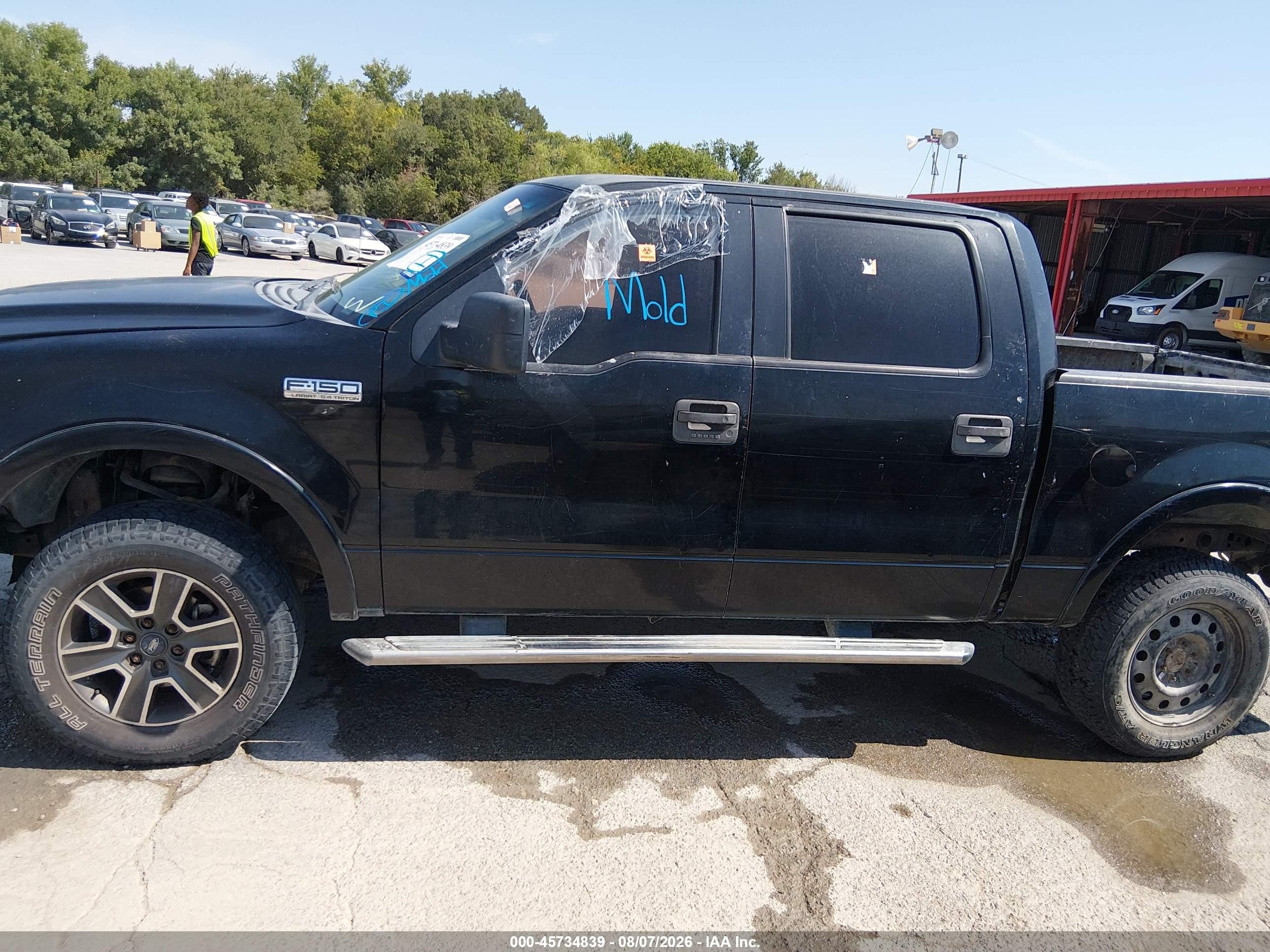 2006 Ford F-150 Fx4/lariat/xlt Black vin: 1FTPW14576KB43419