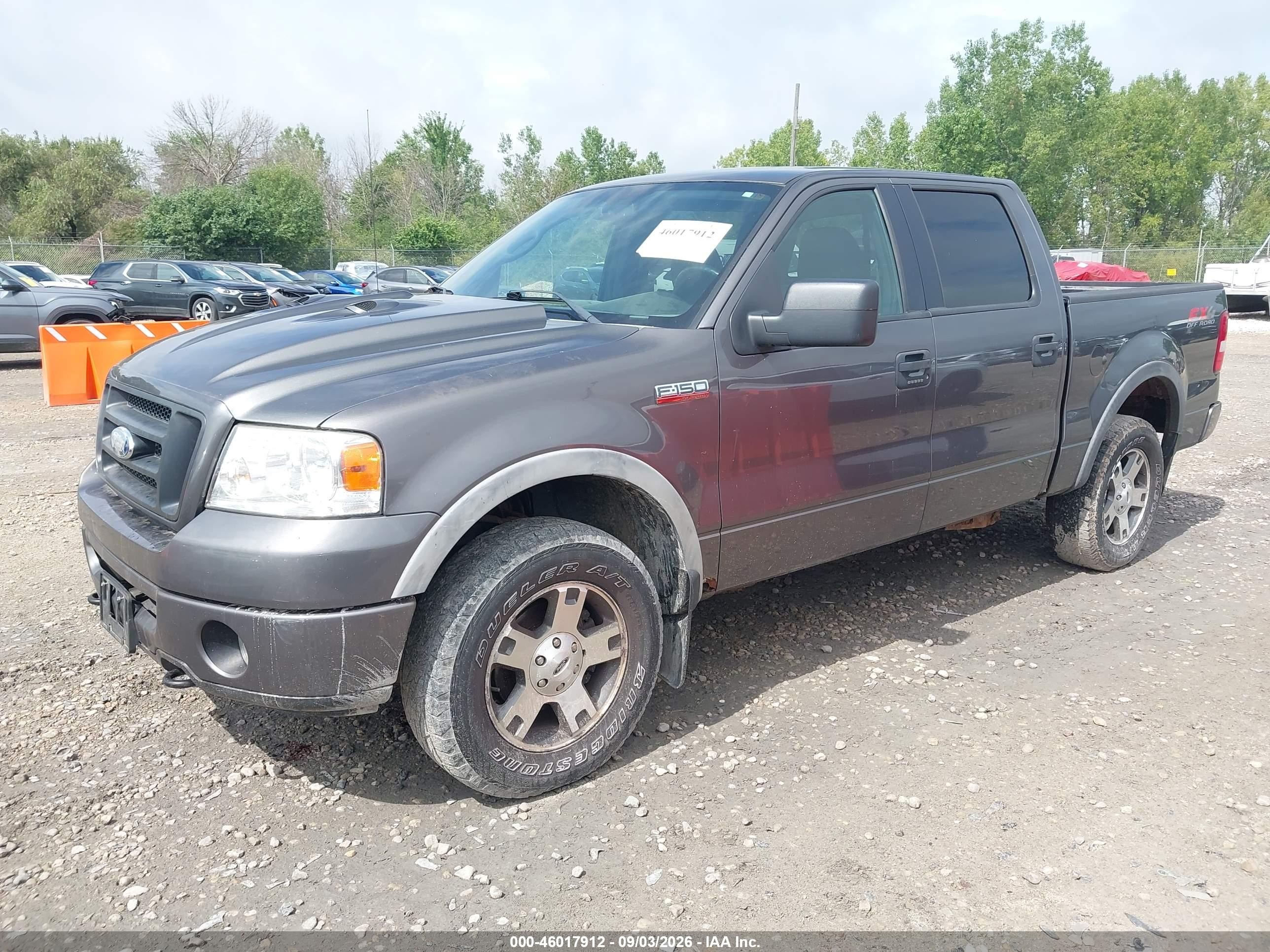 2006 Ford F-150 Fx4/lariat/xlt Gray vin: 1FTPW14576KB83287