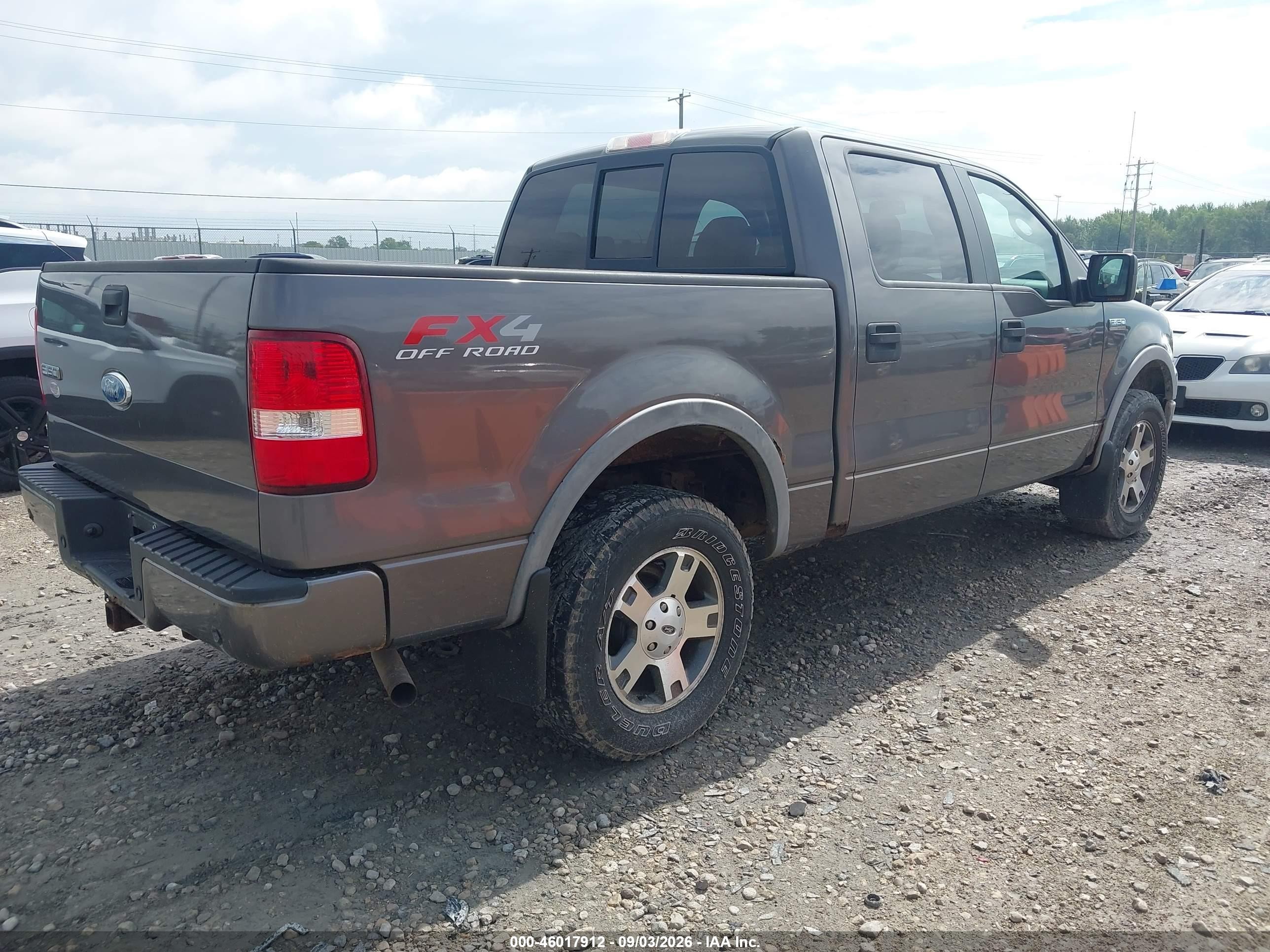 2006 Ford F-150 Fx4/lariat/xlt Gray vin: 1FTPW14576KB83287