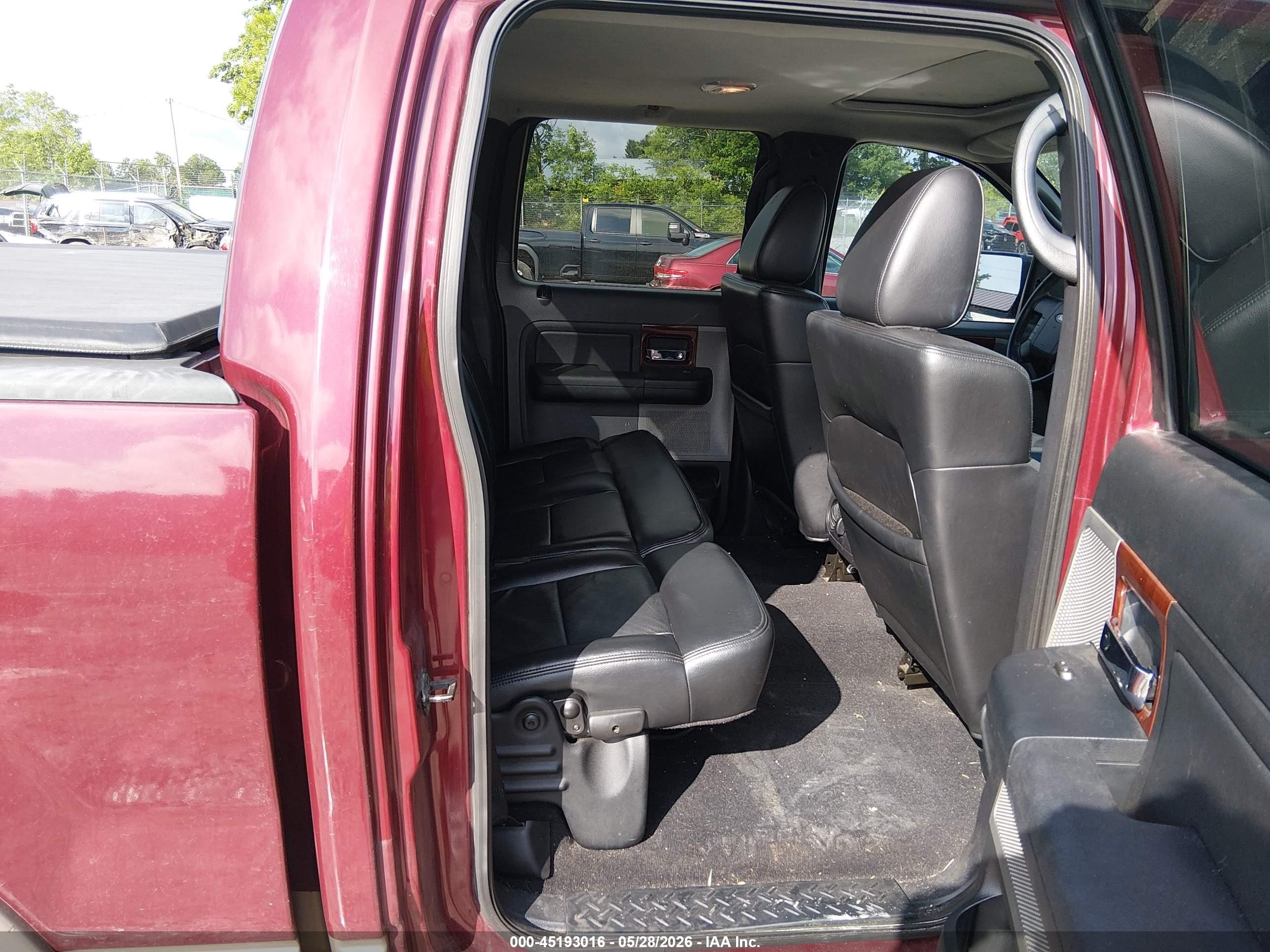 2006 Ford F-150 Fx4/lariat/xlt Maroon vin: 1FTPW14576KC68257