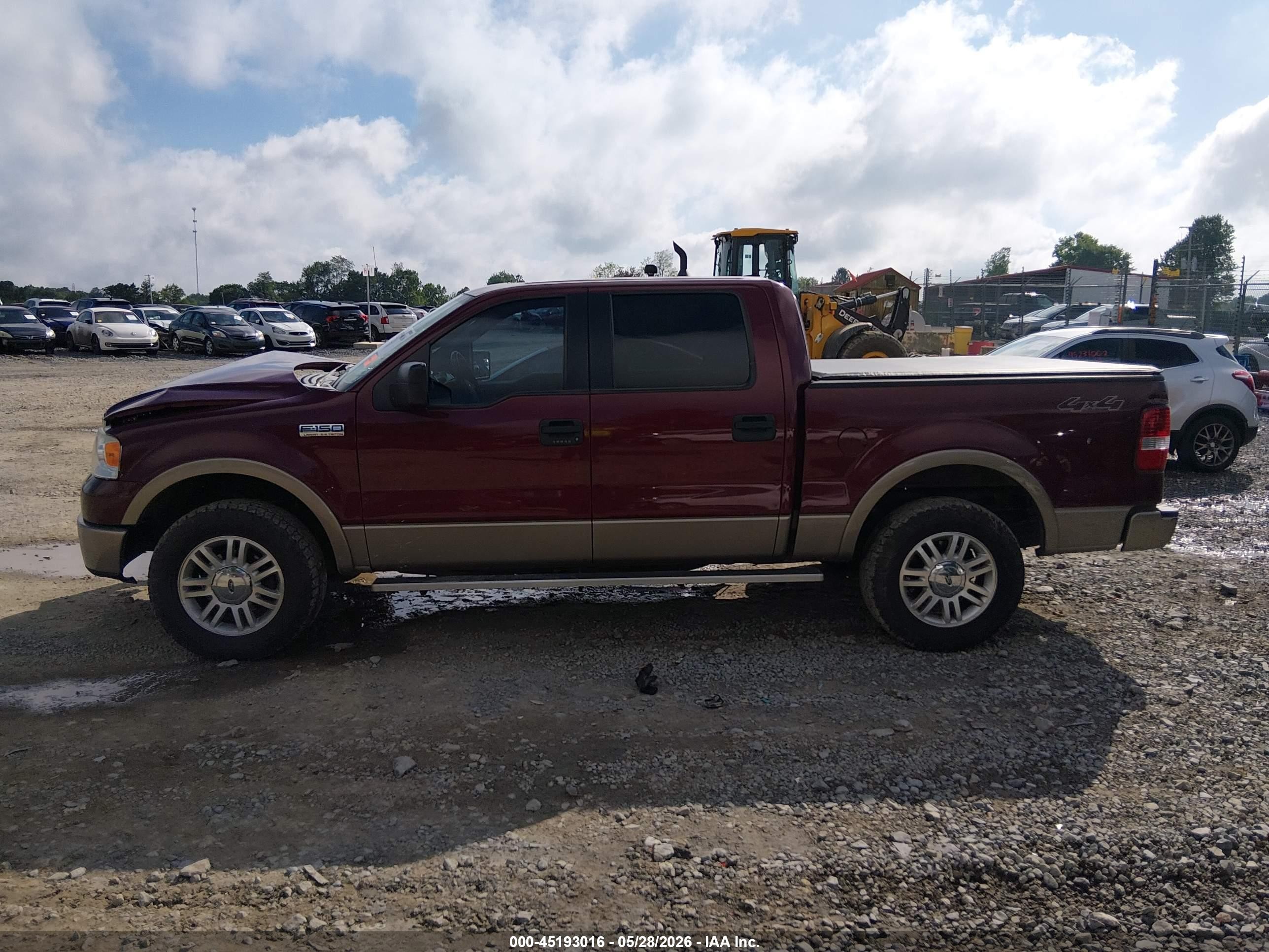 2006 Ford F-150 Fx4/lariat/xlt Maroon vin: 1FTPW14576KC68257