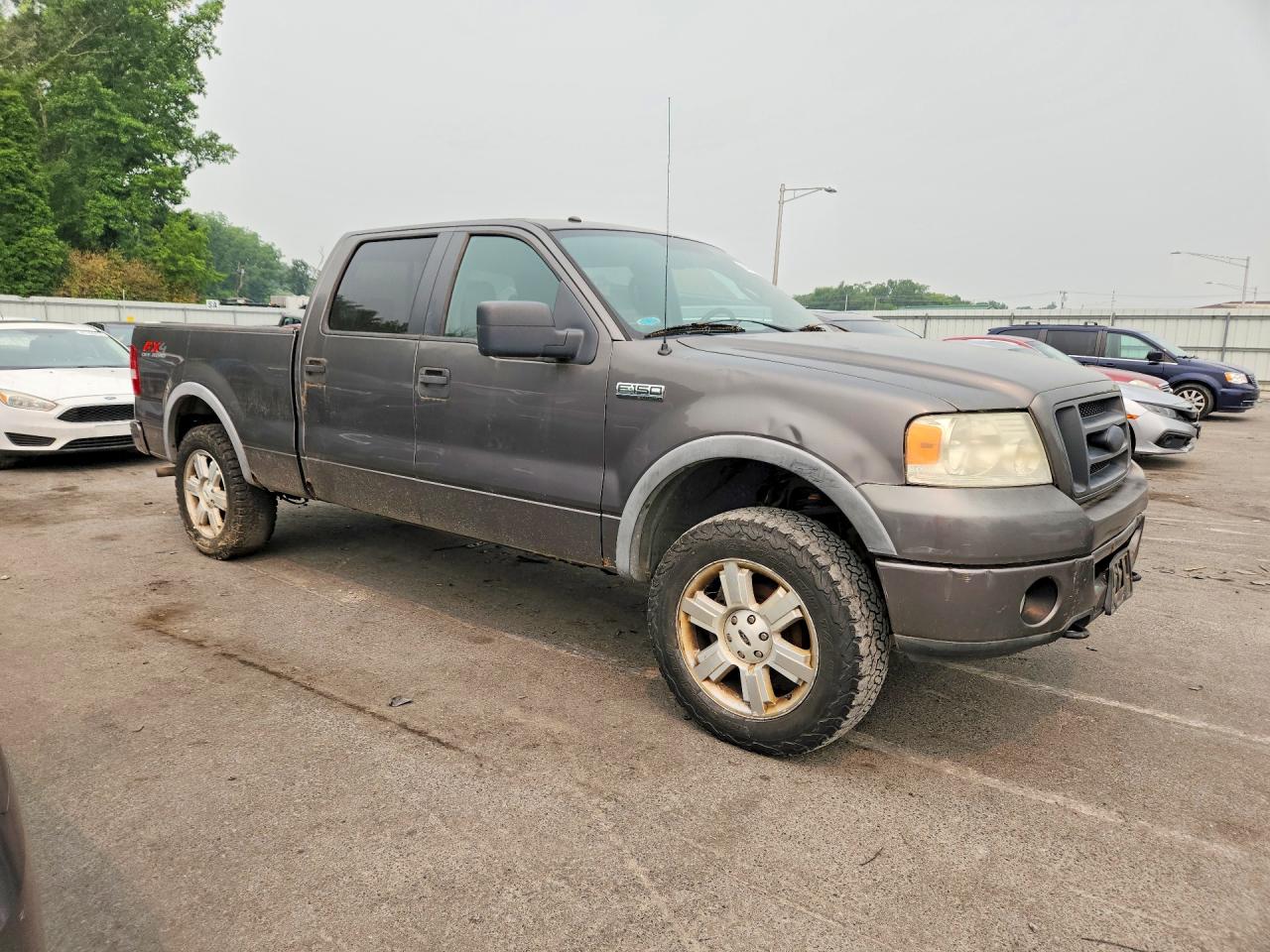 2007 Ford F150 Supercrew Gray vin: 1FTPW14577FB17445