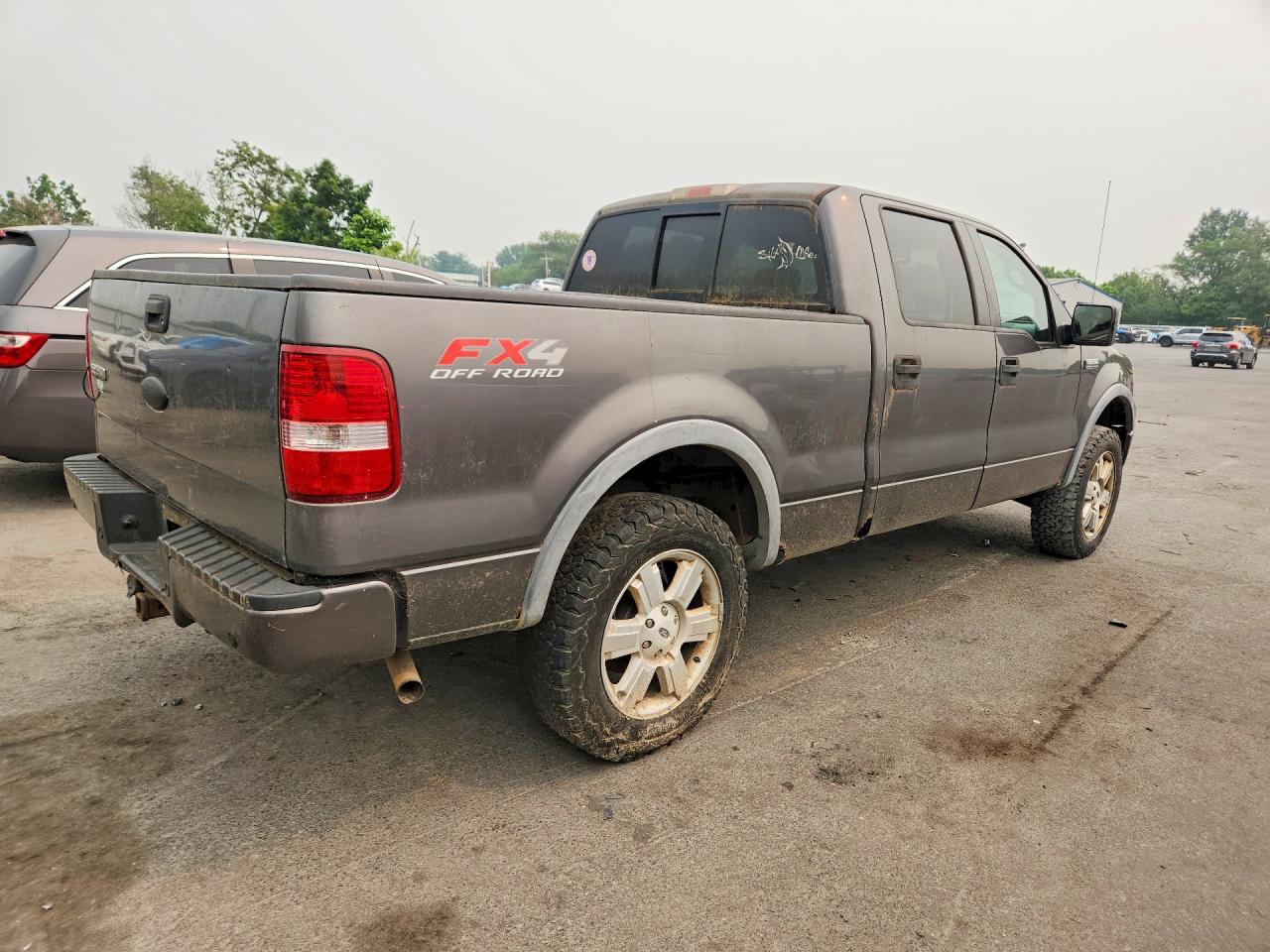 2007 Ford F150 Supercrew Gray vin: 1FTPW14577FB17445