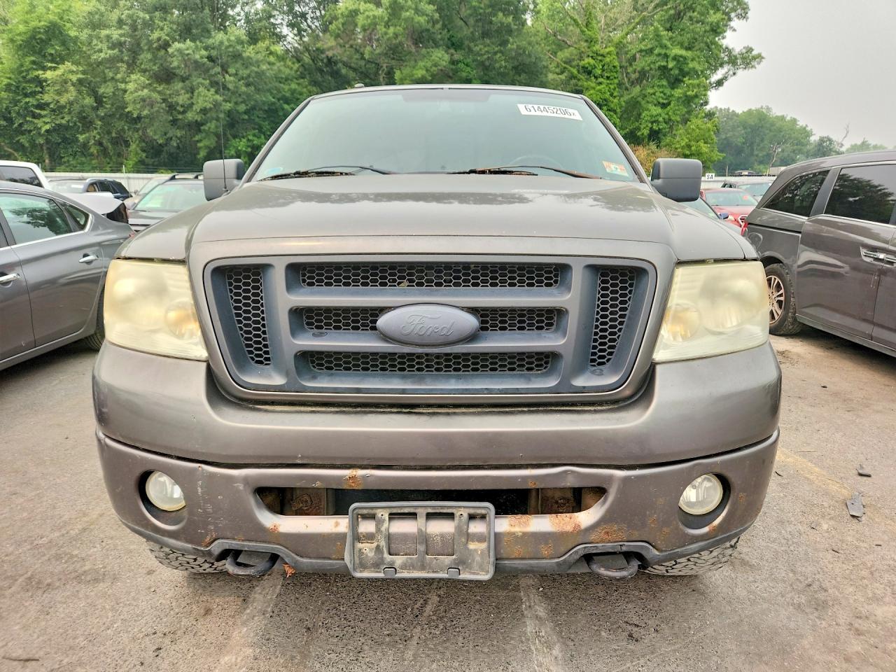 2007 Ford F150 Supercrew Gray vin: 1FTPW14577FB17445