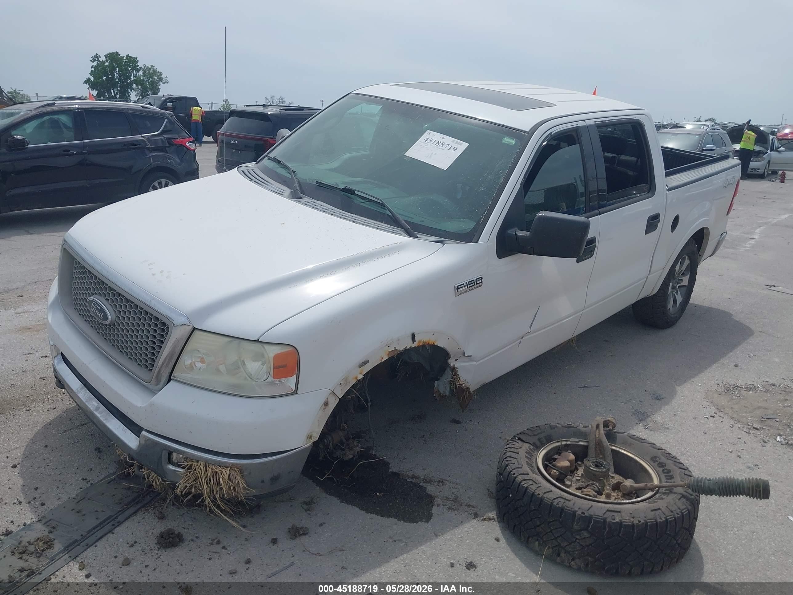 2004 Ford F-150 Fx4/lariat/xlt White vin: 1FTPW14584FA08603