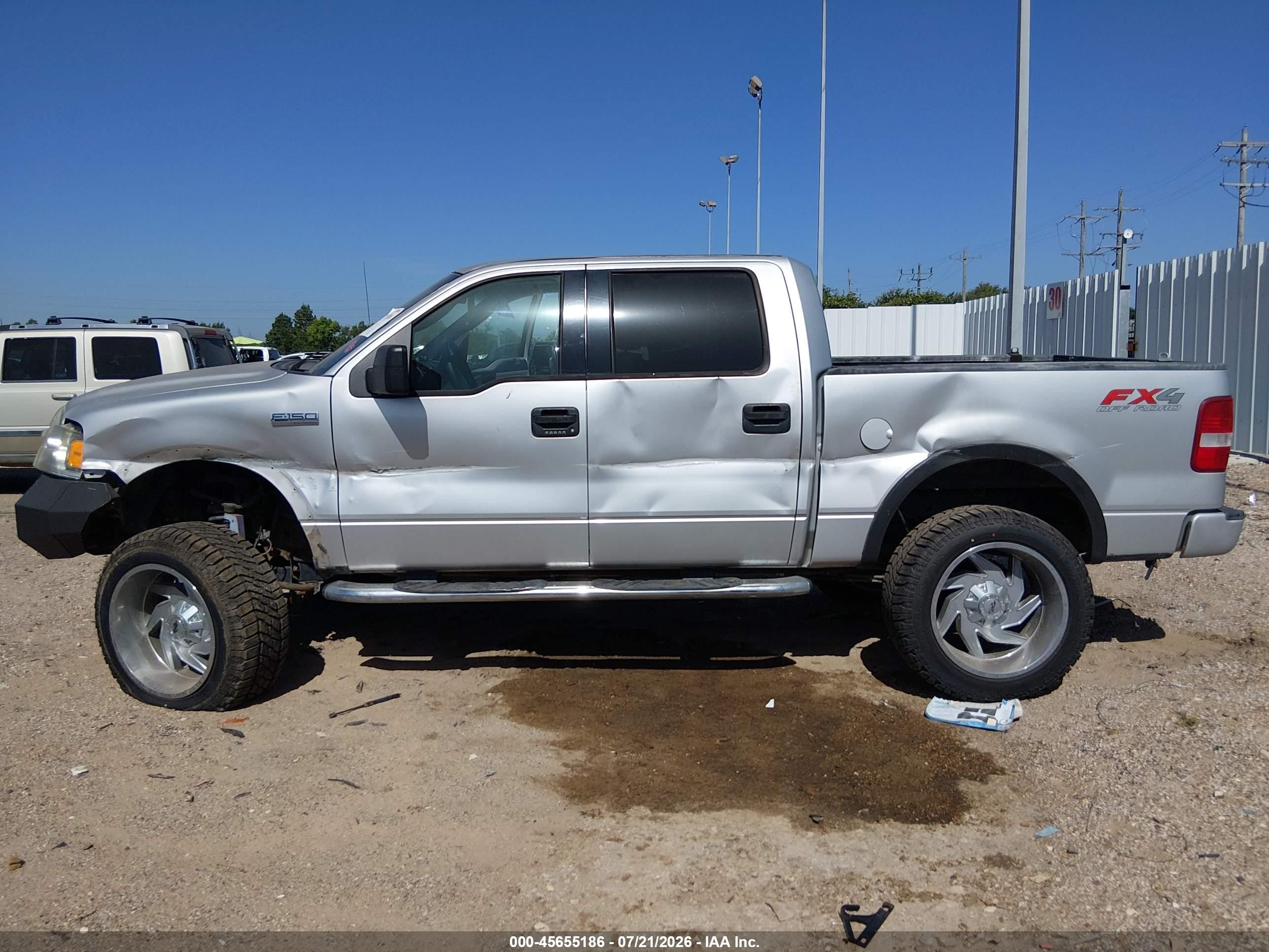 2004 Ford F-150 Fx4/lariat/xlt Silver vin: 1FTPW14584FA14546
