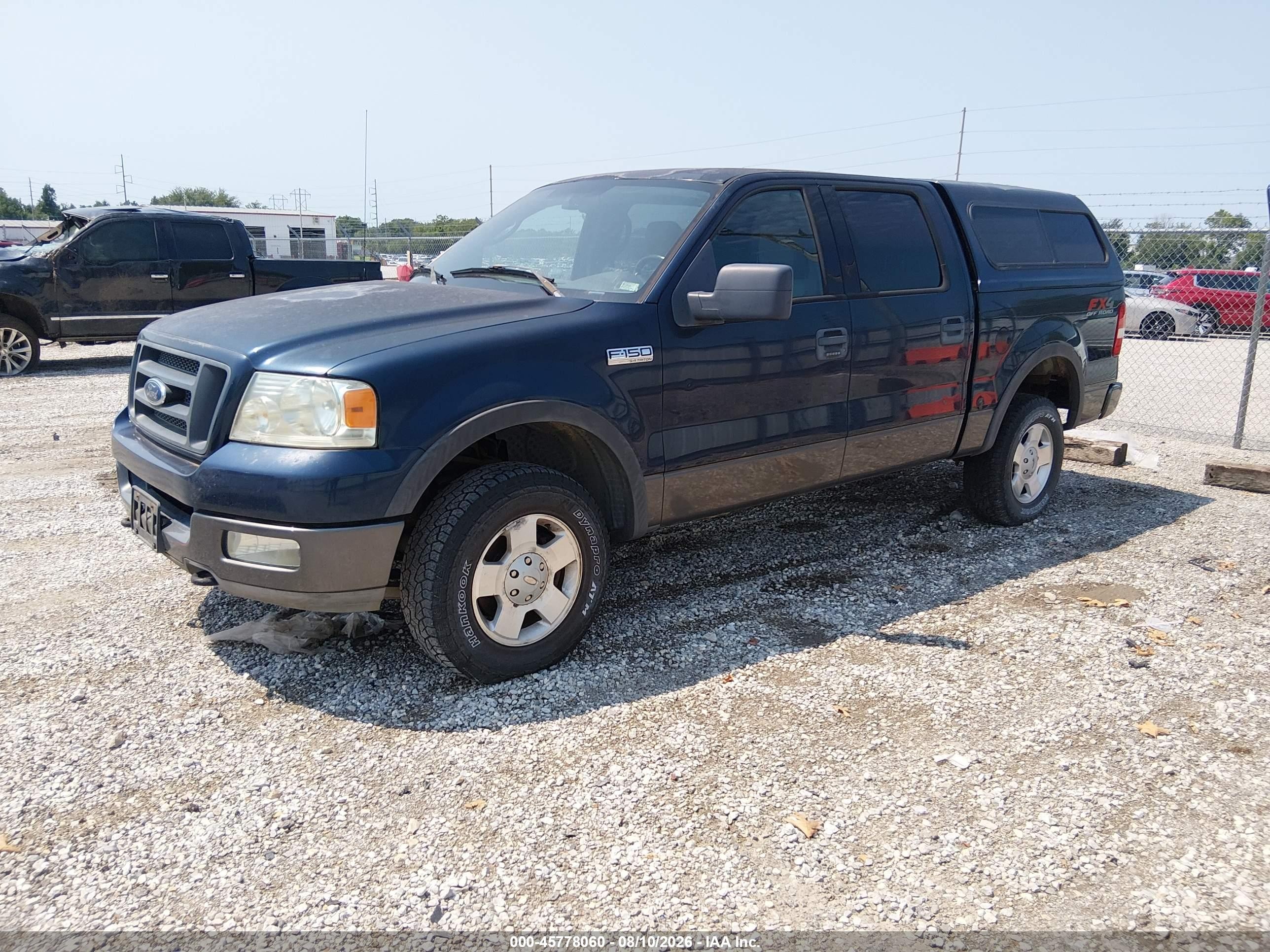 2004 Ford F-150 Fx4/lariat/xlt Blue vin: 1FTPW14584FA25644