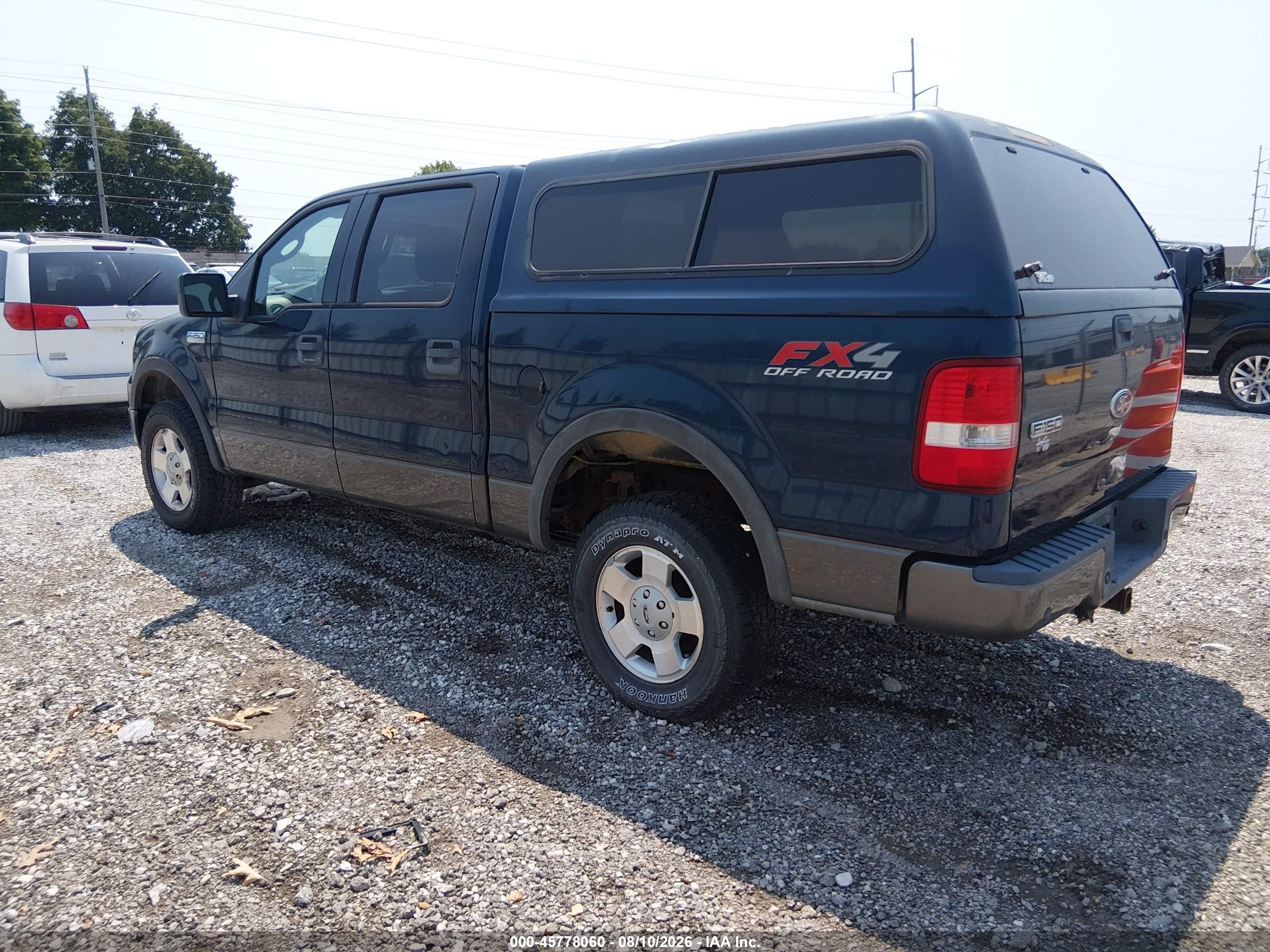2004 Ford F-150 Fx4/lariat/xlt Blue vin: 1FTPW14584FA25644