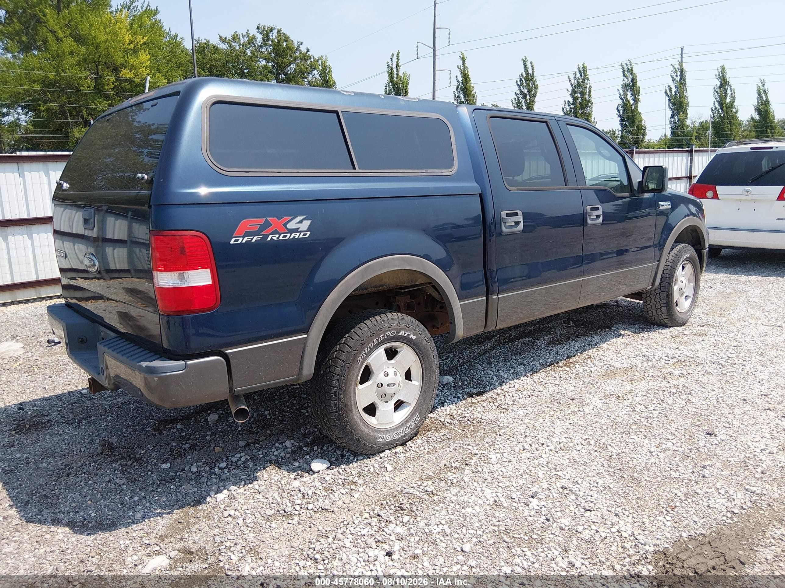 2004 Ford F-150 Fx4/lariat/xlt Blue vin: 1FTPW14584FA25644