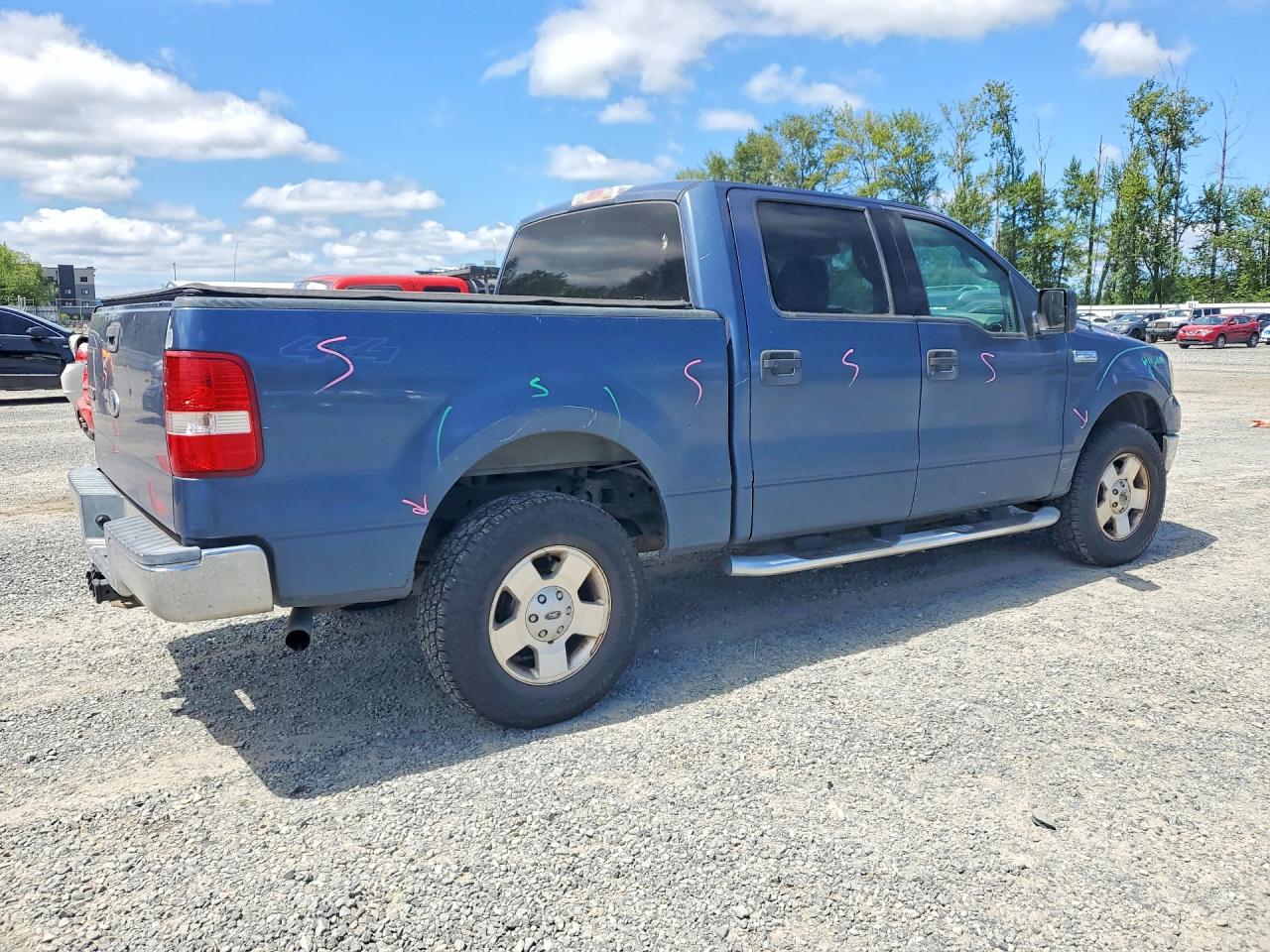 2004 Ford F150 Supercrew Blue vin: 1FTPW14584KB71503