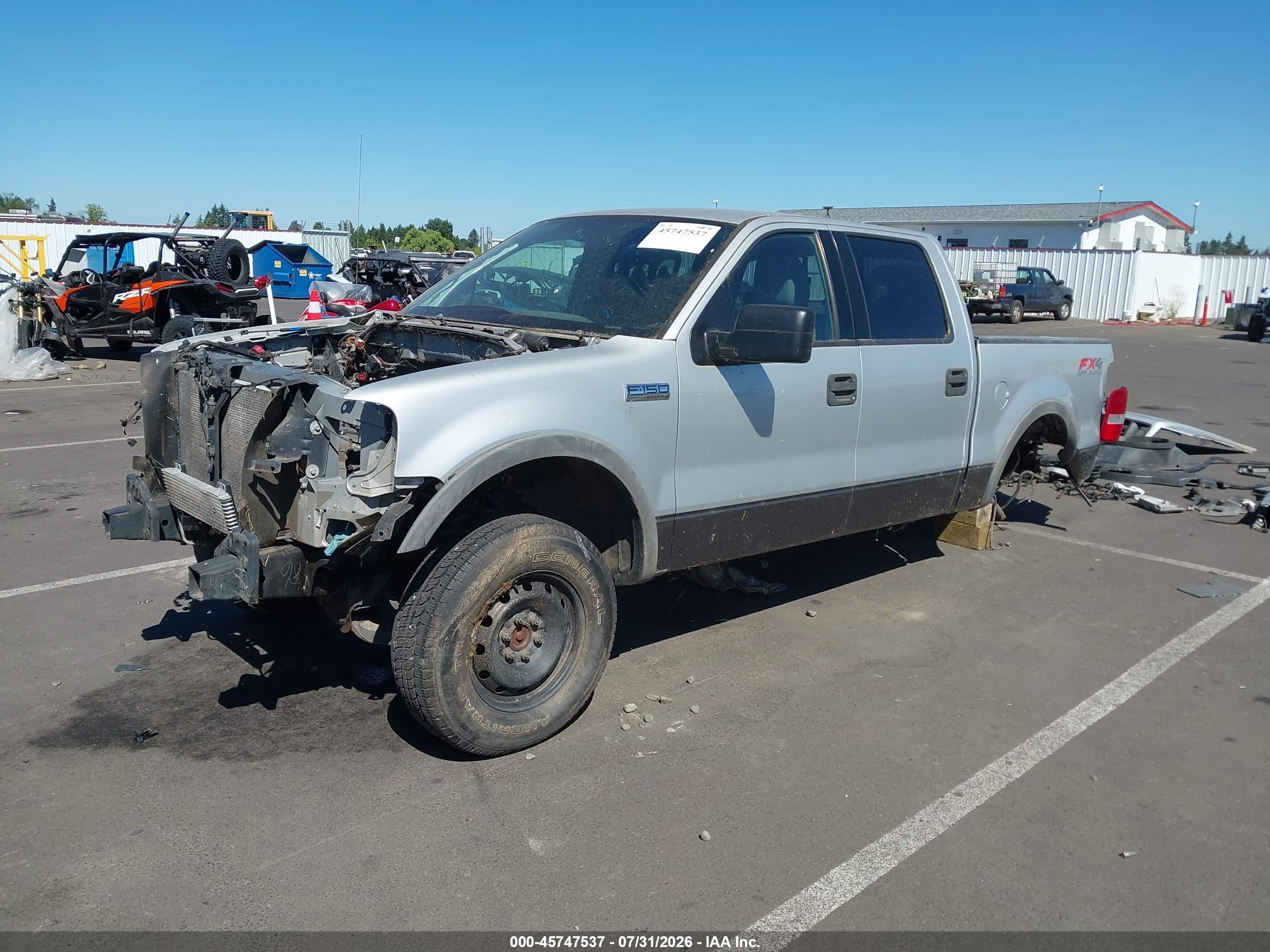 2004 Ford F-150 Fx4/lariat/xlt Silver vin: 1FTPW14584KC32610