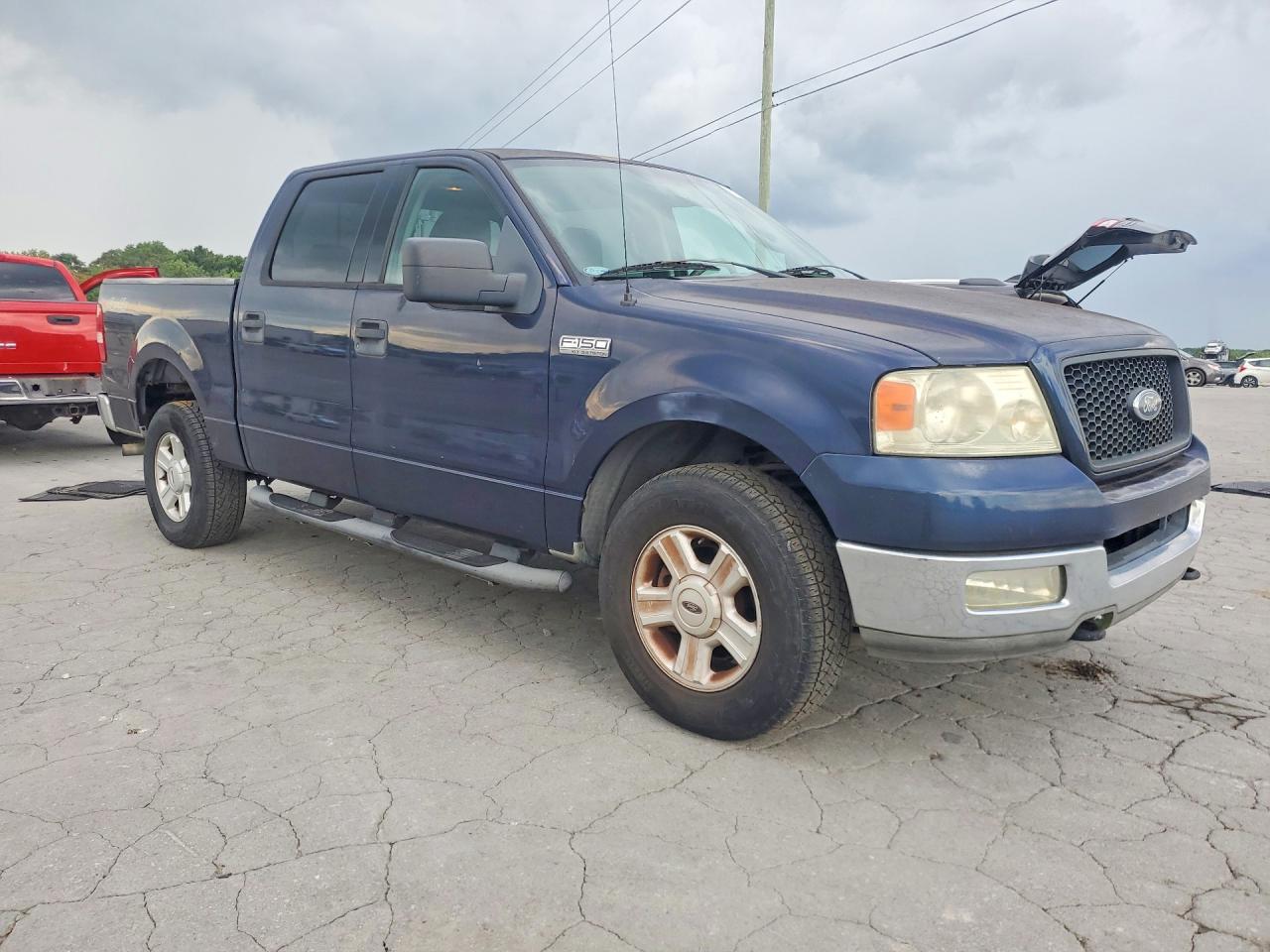 2004 Ford F150 Supercrew Blue vin: 1FTPW14584KC97375