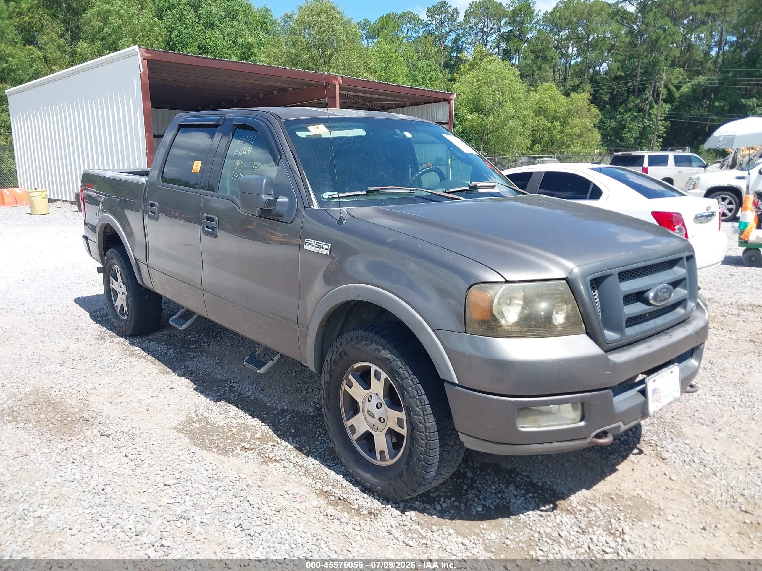 2004 Ford F-150 Fx4/lariat/xlt Gray vin: 1FTPW14584KD02929