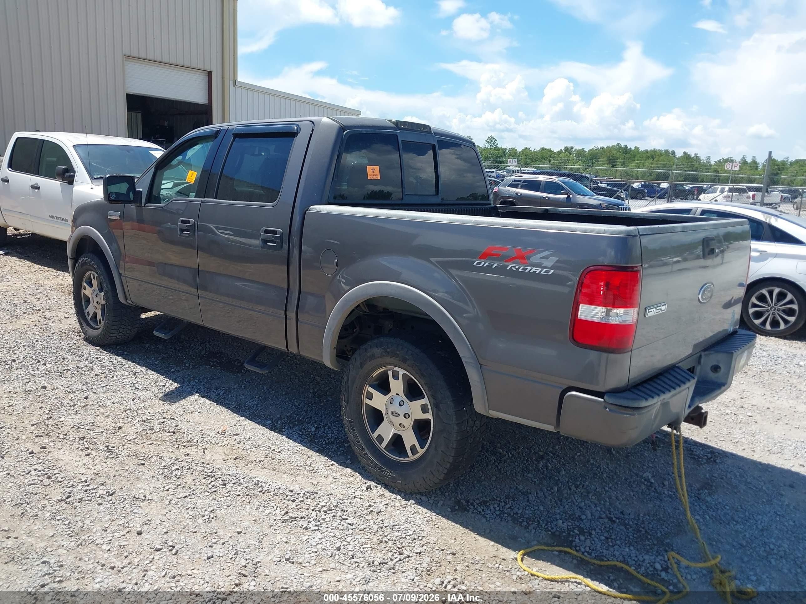 2004 Ford F-150 Fx4/lariat/xlt Gray vin: 1FTPW14584KD02929