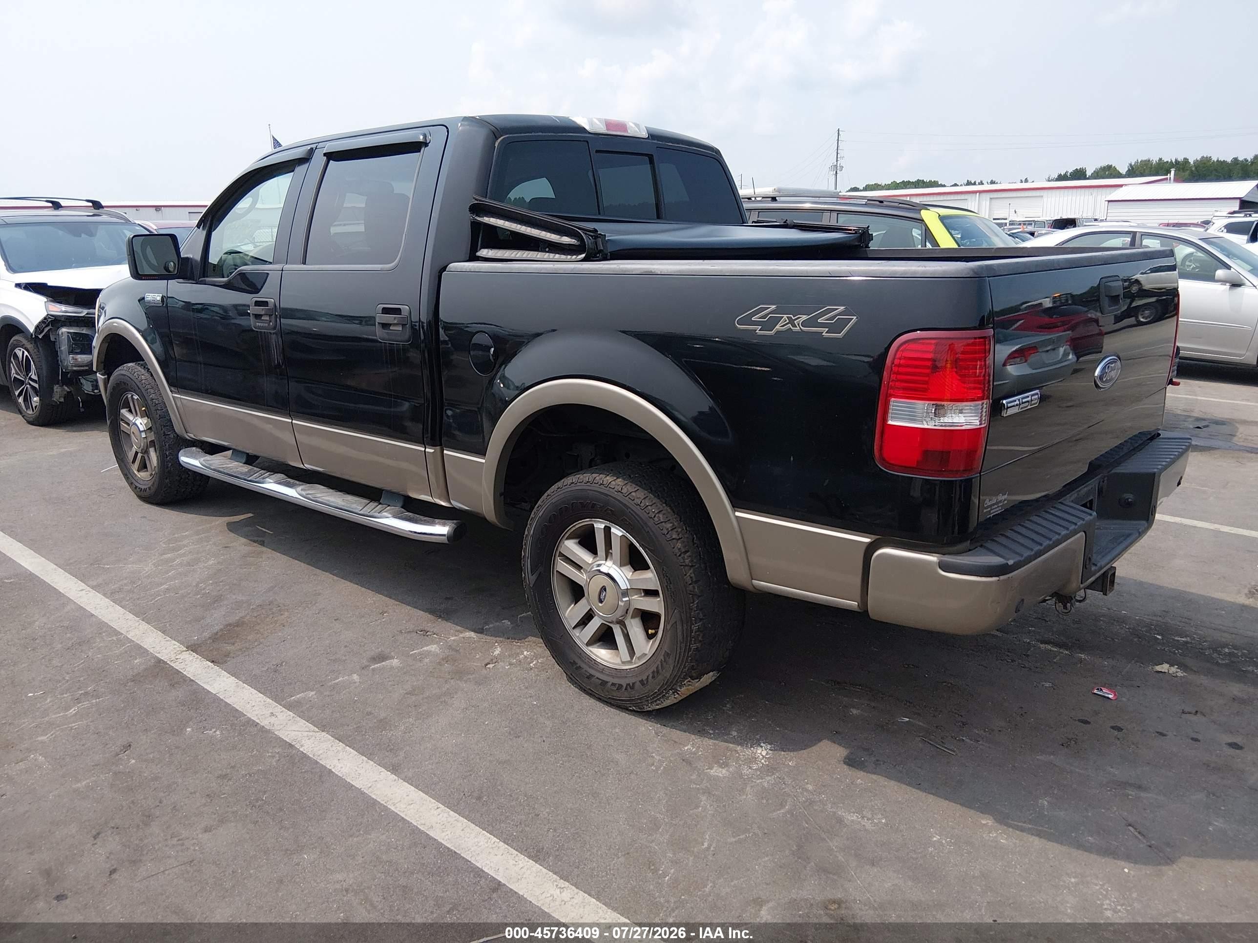 2005 Ford F-150 Fx4/lariat/xlt Black vin: 1FTPW14585FA92617